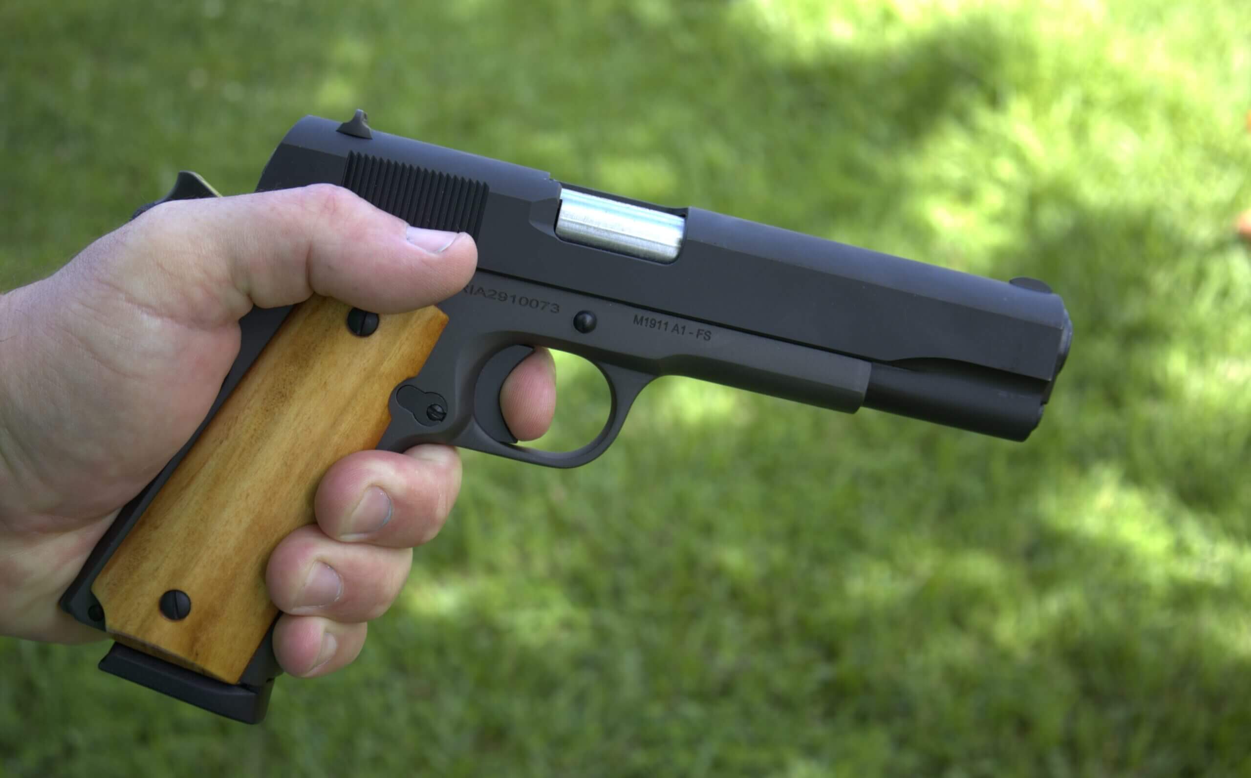 Right side of the Rock Island Armory GI Standard 1911 pistol
