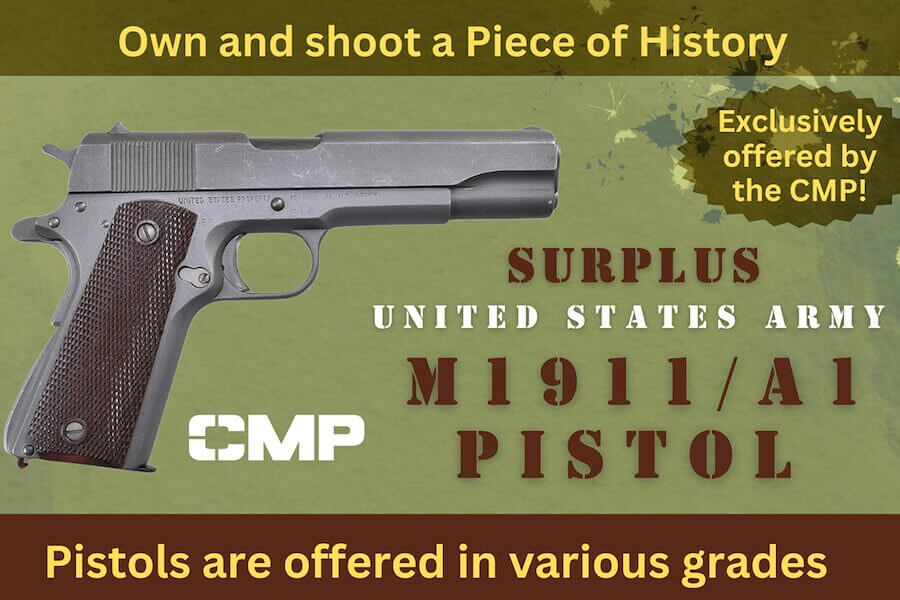 CMP Doubles Lifetime Limit on Surplus 1911 Pistols CMP Doubles Lifetime Limit on Surplus 1911 Pistols