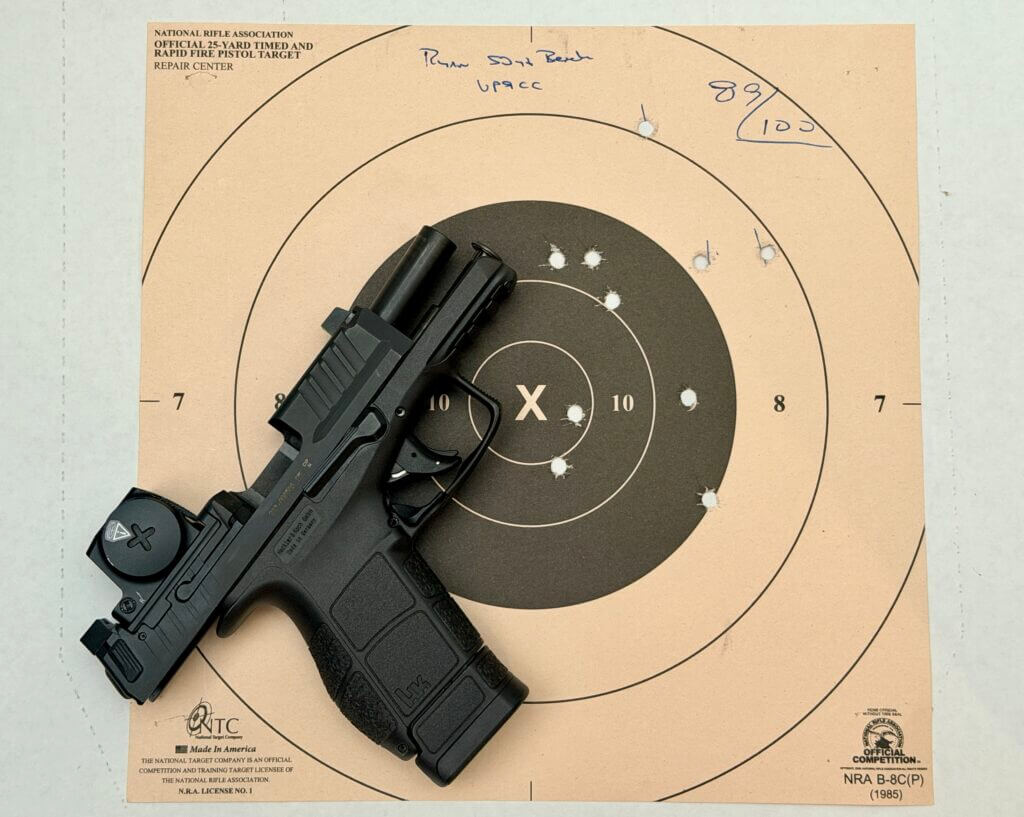 VP9CC 50 Yard Target