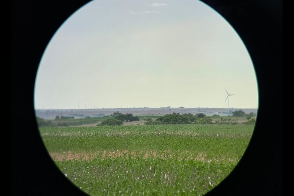 Vortex Talon HD 10K optical view showing edge blur and center clarity