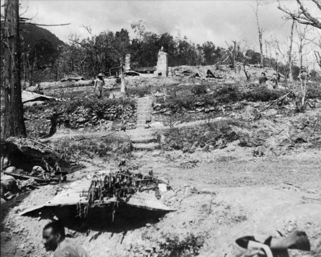 Pagoda Hill battlefield where LT George Cairns fought Japanese troops during the Burma campaign