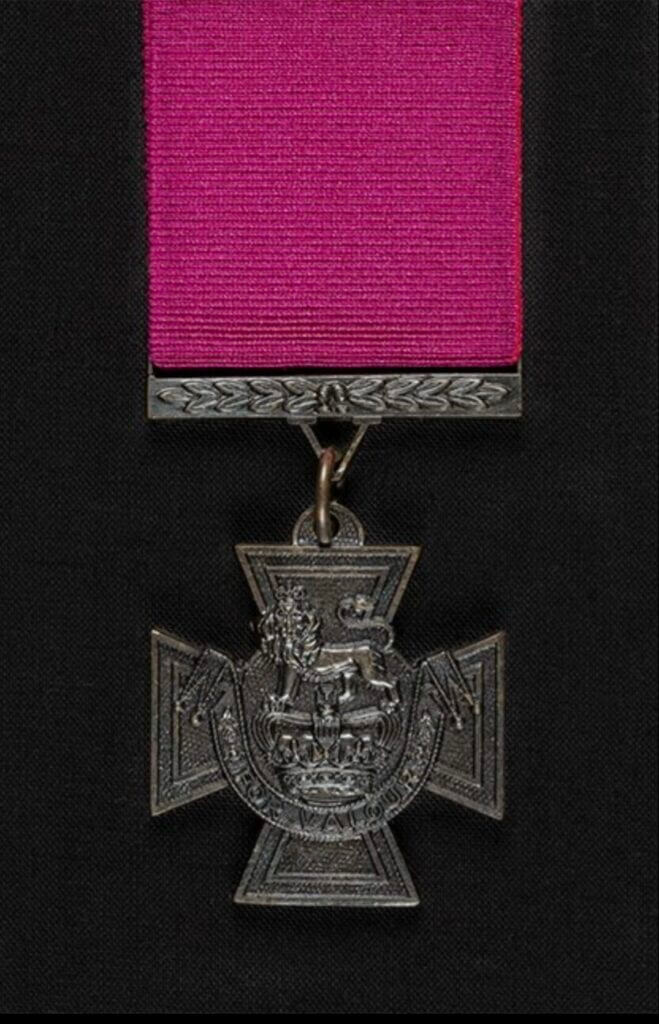 Victoria Cross medal awarded to LT George Cairns for valor in combat during World War 2