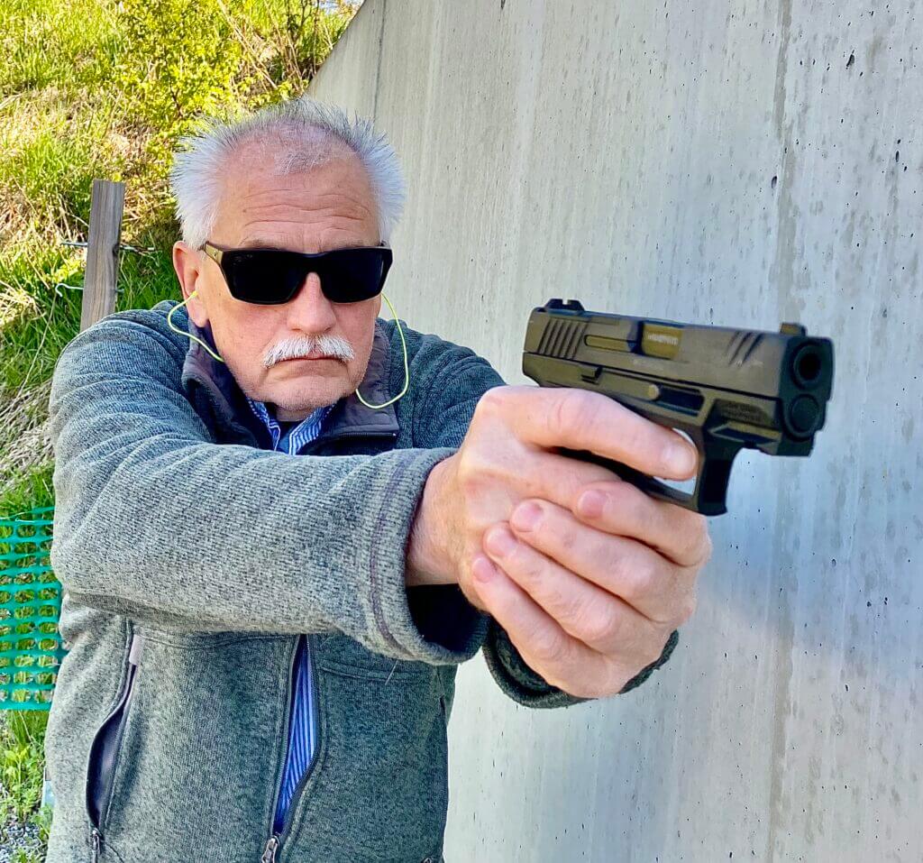 Taurus TX9 Sub-Compact 9mm accuracy target during concealed carry pistol testing
