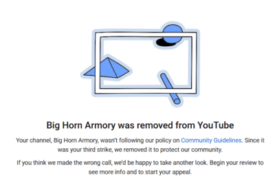 YouTube Nuked Big Horn Armory’s Channel Over Videos It Approved Years Ago