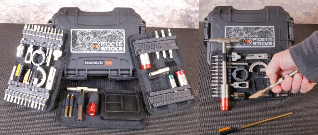 Fix It Sticks The Works with Hardcase gunsmithing tool kit for ARs, pistols, shotguns, and optics