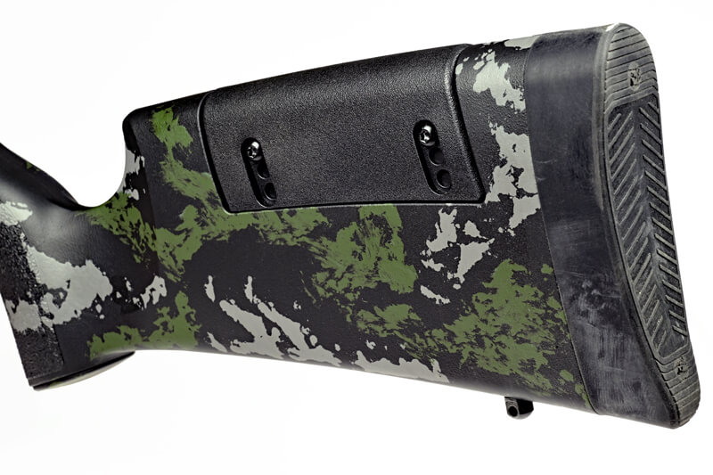Weatherby Model 307 Range XP 2.0 stock with adjustable cheekpiece for scope alignment