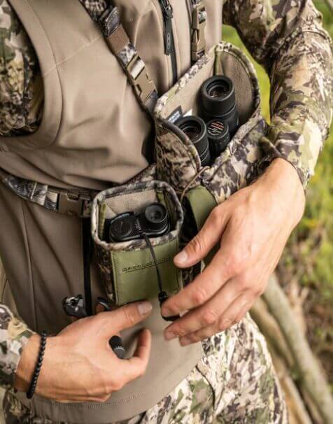 Eberlestock Recon Rangefinder Pouch for hunters needing fast and quiet access to optics