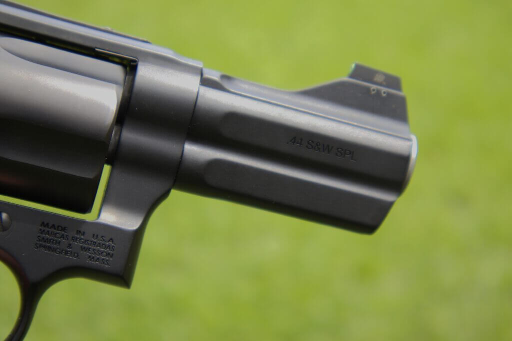 S&W 396 Night Guard barrel shroud with .44 Special caliber branding