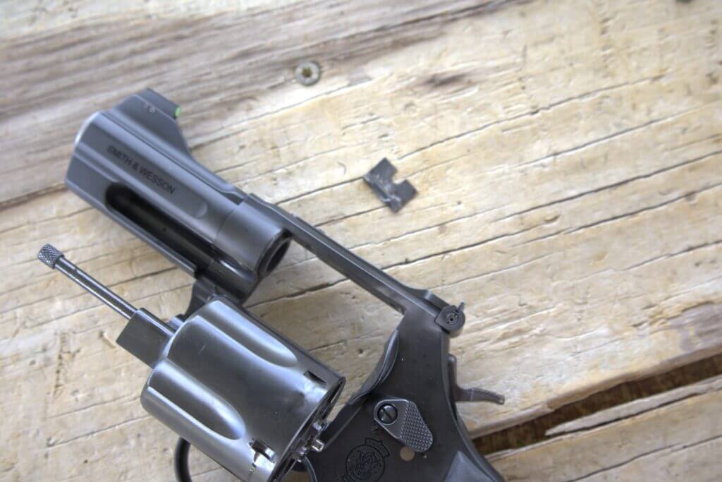S&W 396 Night Guard flash guard removed after range reliability failure