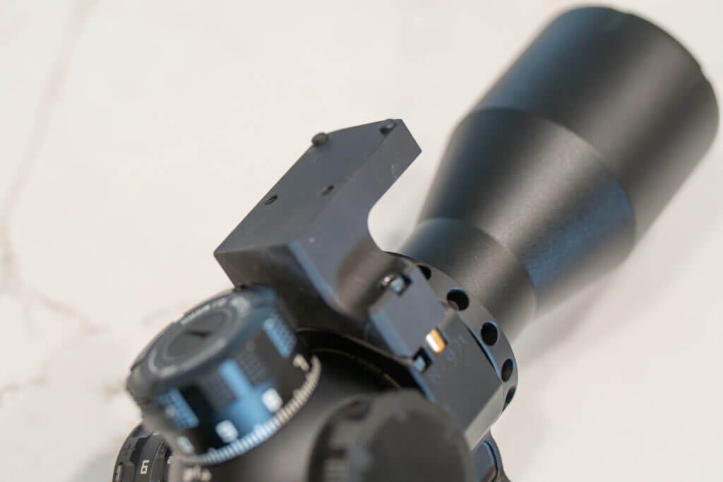 Project 47 Force 360 fitted with an RMR-pattern top mount for a piggyback red dot