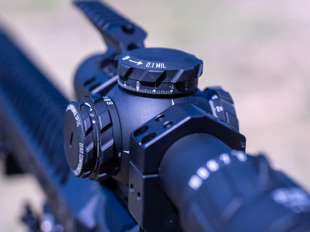 ZCO ZC210 elevation turret with Speed Drop zero-stop adjustment system