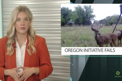 Farm Journal report showing Oregon's anti-hunting IP 28 ballot initiative failing to qualify for the 2026 election.