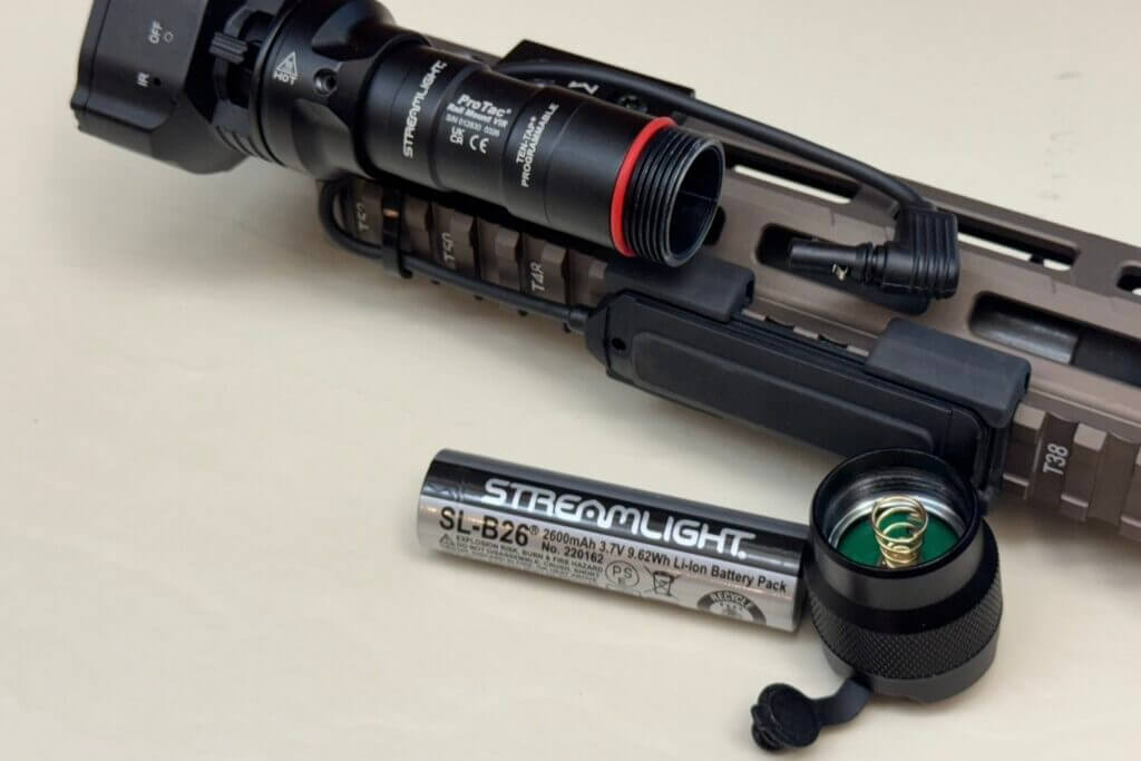 Streamlight SL-B26 rechargeable battery included with the ProTac Rail Mount VIR Pro
