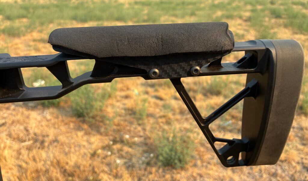 Foam cheek pad after four months on Seekins Element Hunter M3