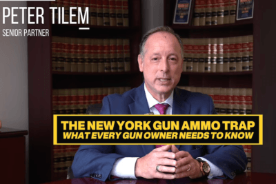 New York firearms attorney Peter Tilem discusses New York City’s handgun-ammunition rules from his law office.