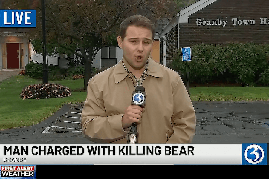 Connecticut homeowner Michael Gero, who faces a charge after shooting a black bear that reportedly attacked his chickens.