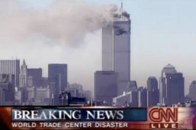 World Trade Center during the September 11 attacks, which prompted the campaign to arm airline pilots.