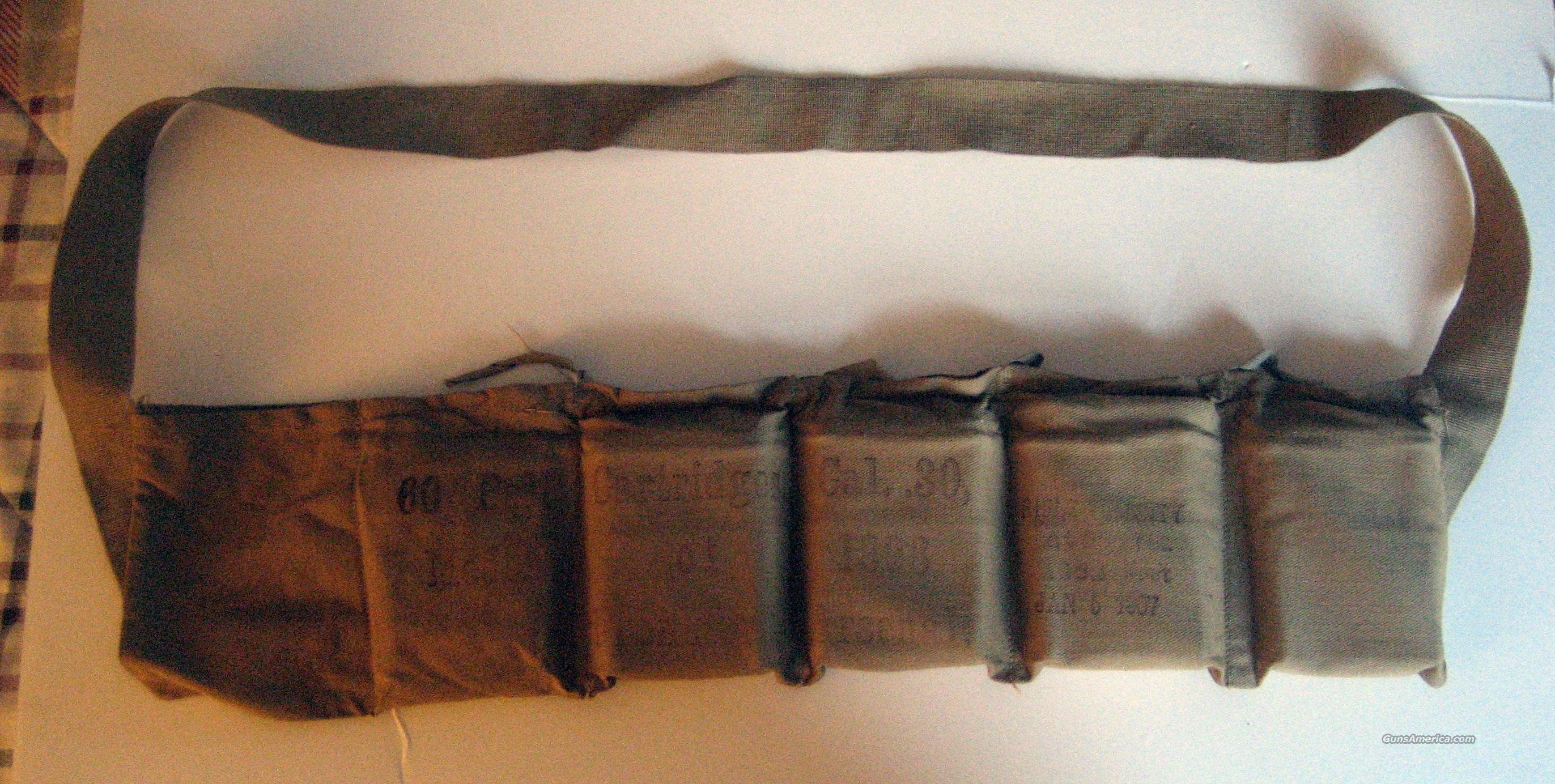 Old bandolier of .30-40 Krag ammo 1907 US Fra... for sale