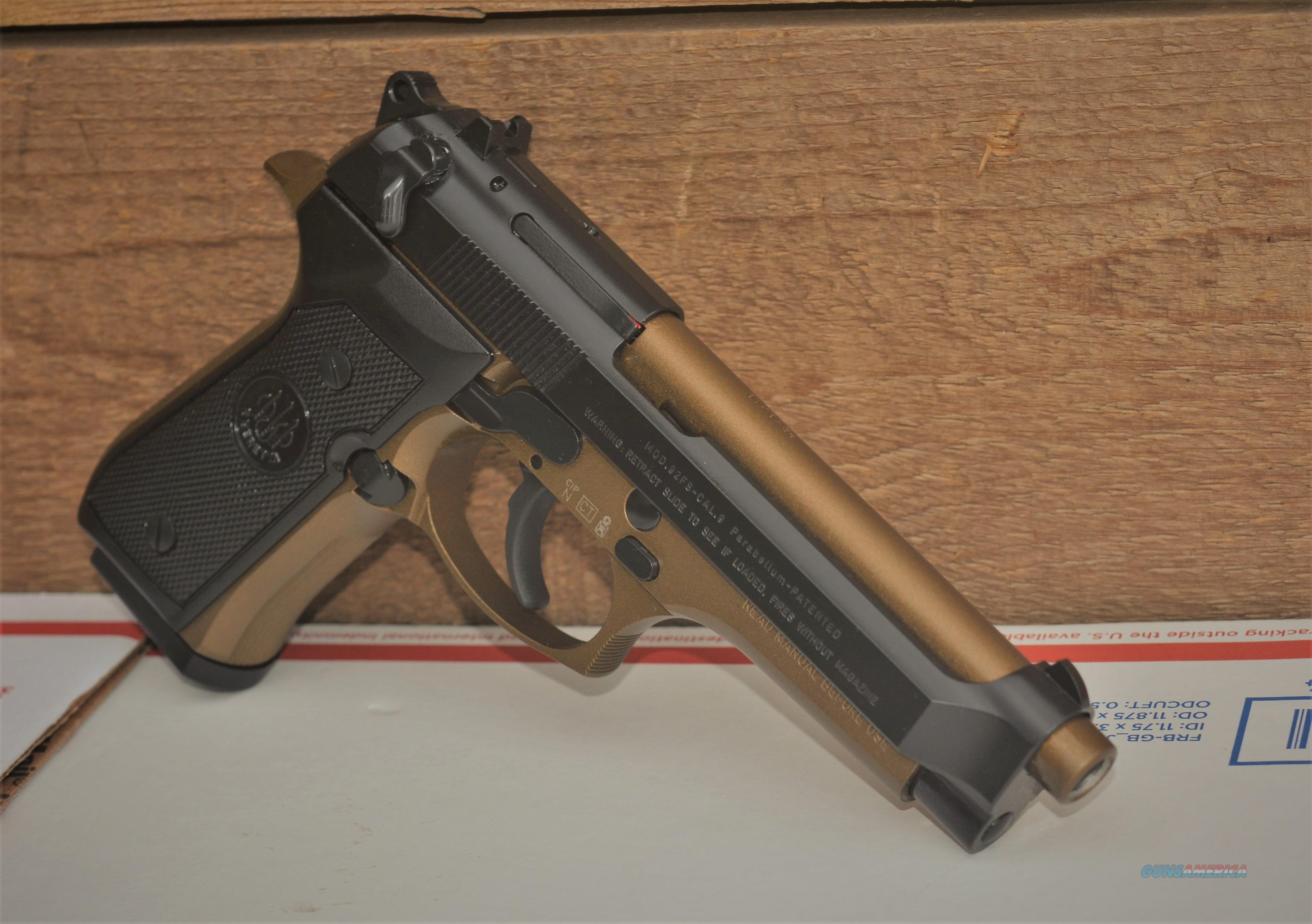 Beretta Single/double action Gun 92 FS Bronze