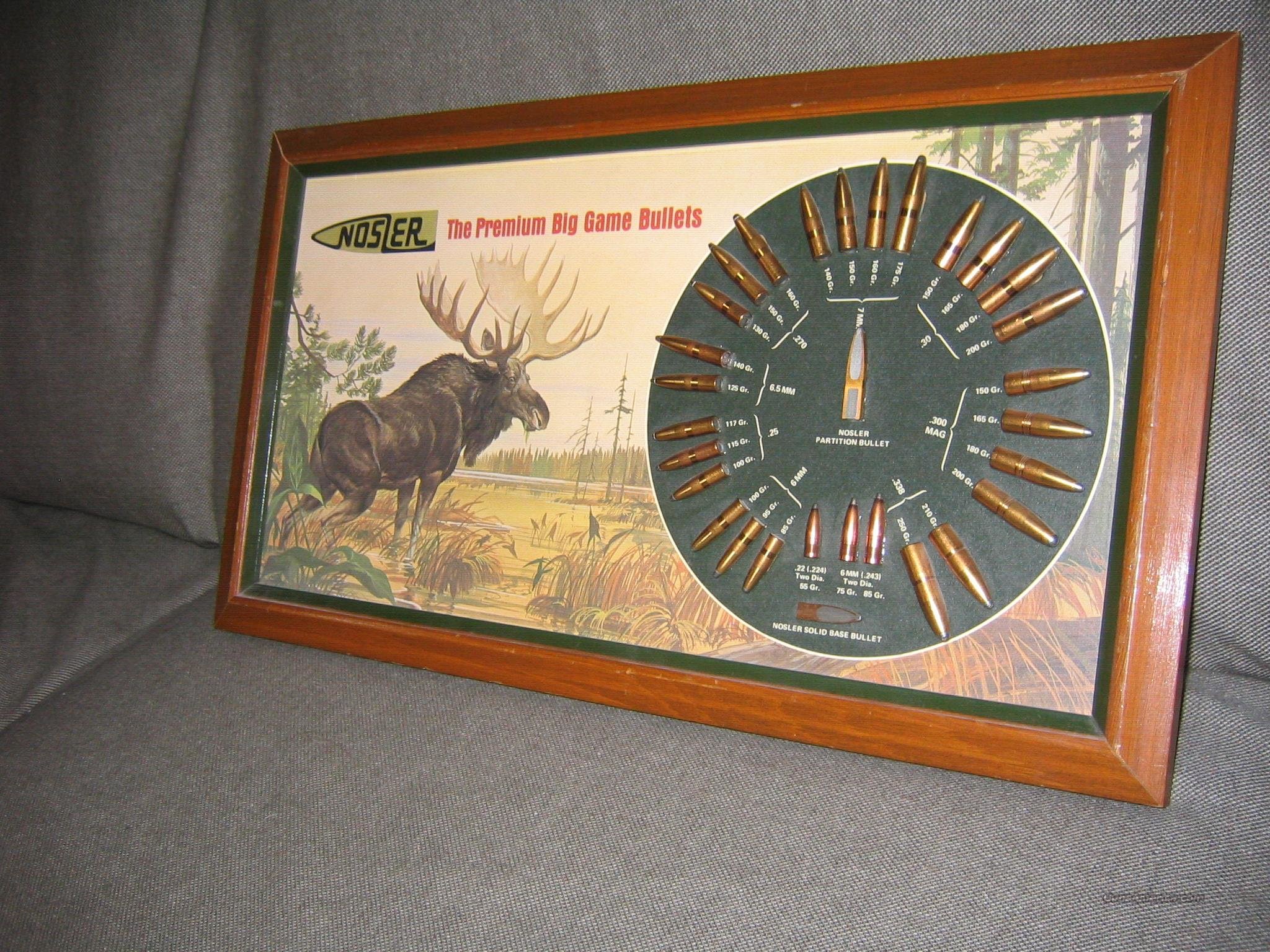 nosler bullet board for sale