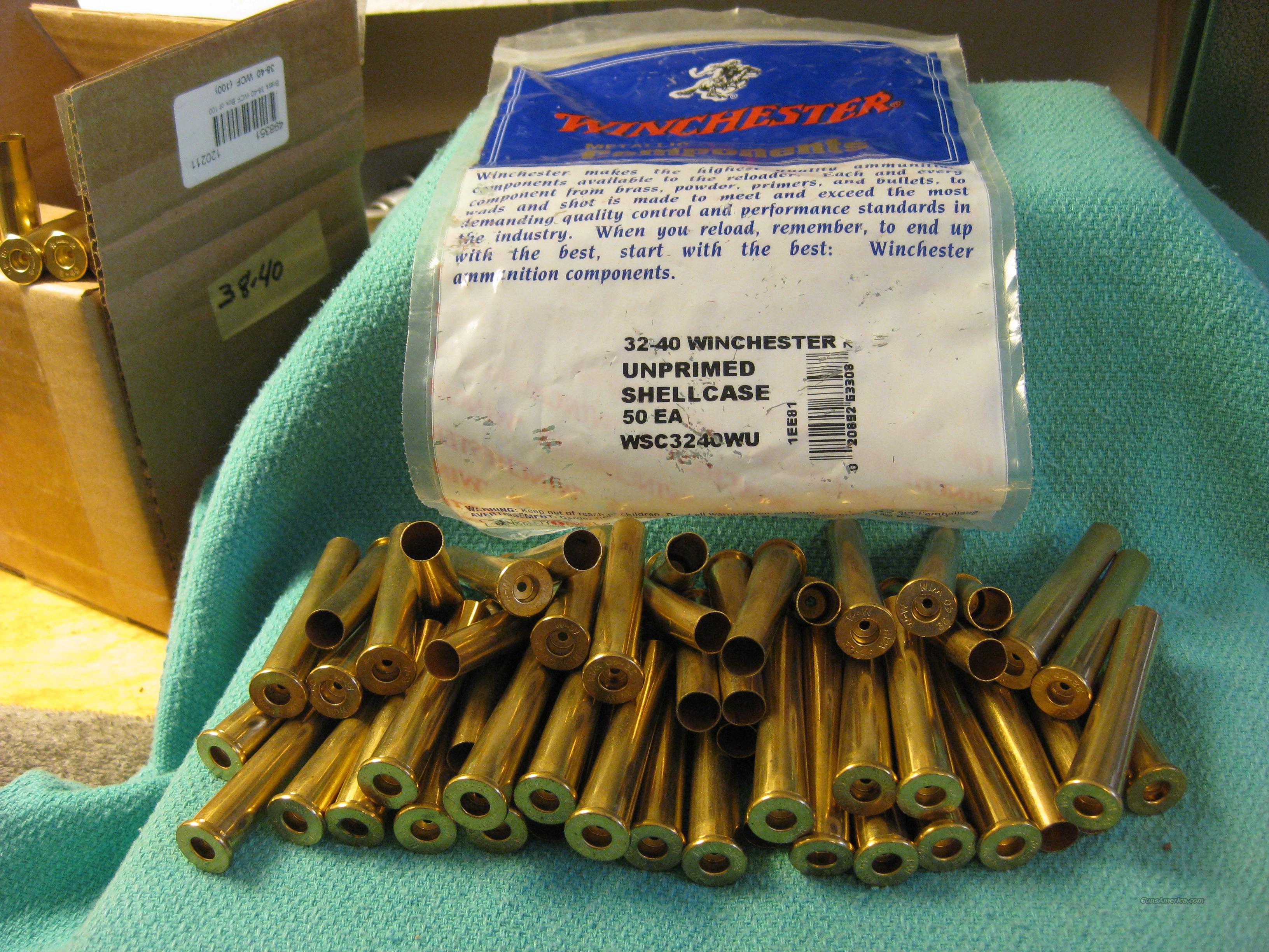 Winchester 32 40 brass new 50pcs for sale