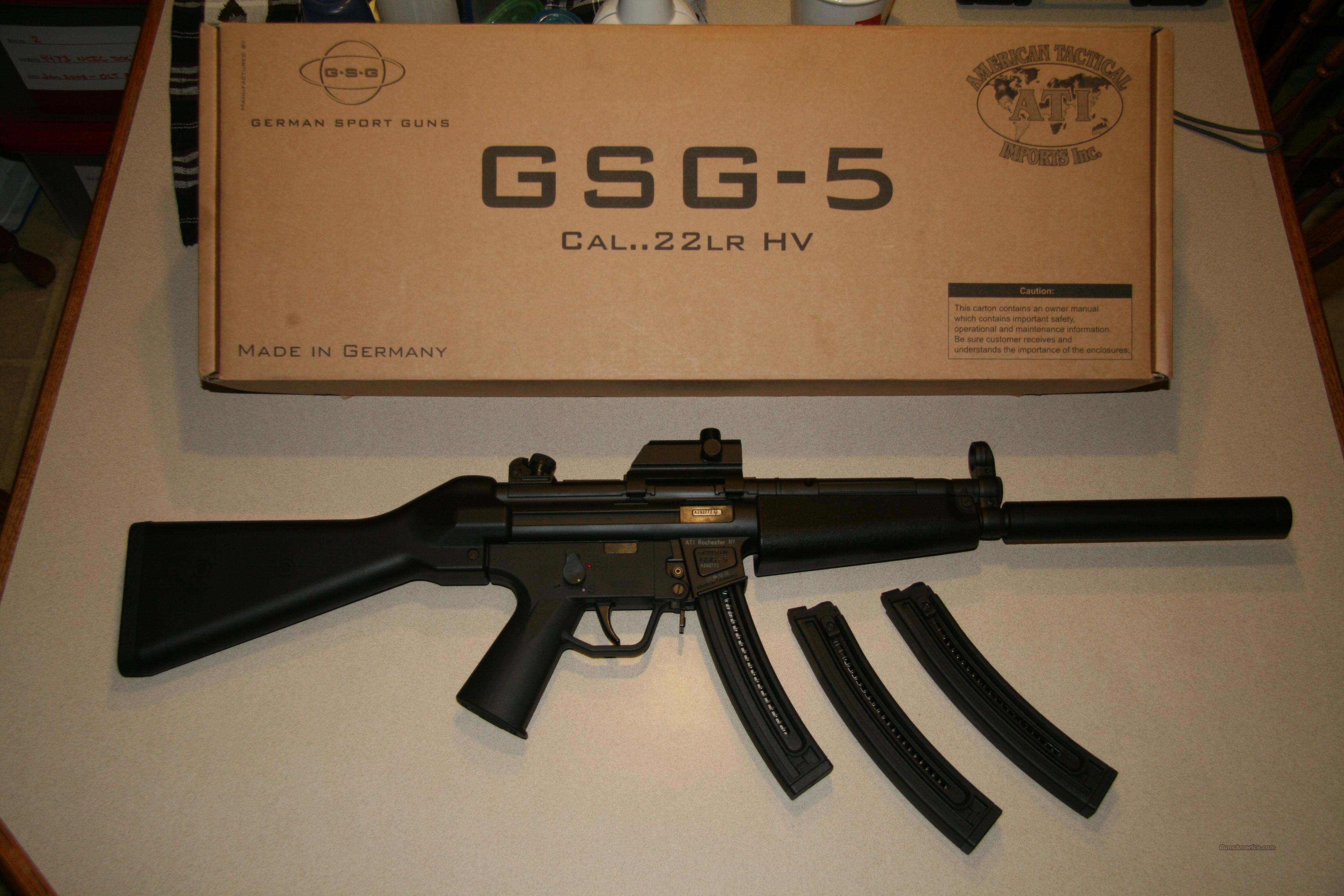 GSG 5 .22 LR MP5 replica for sale