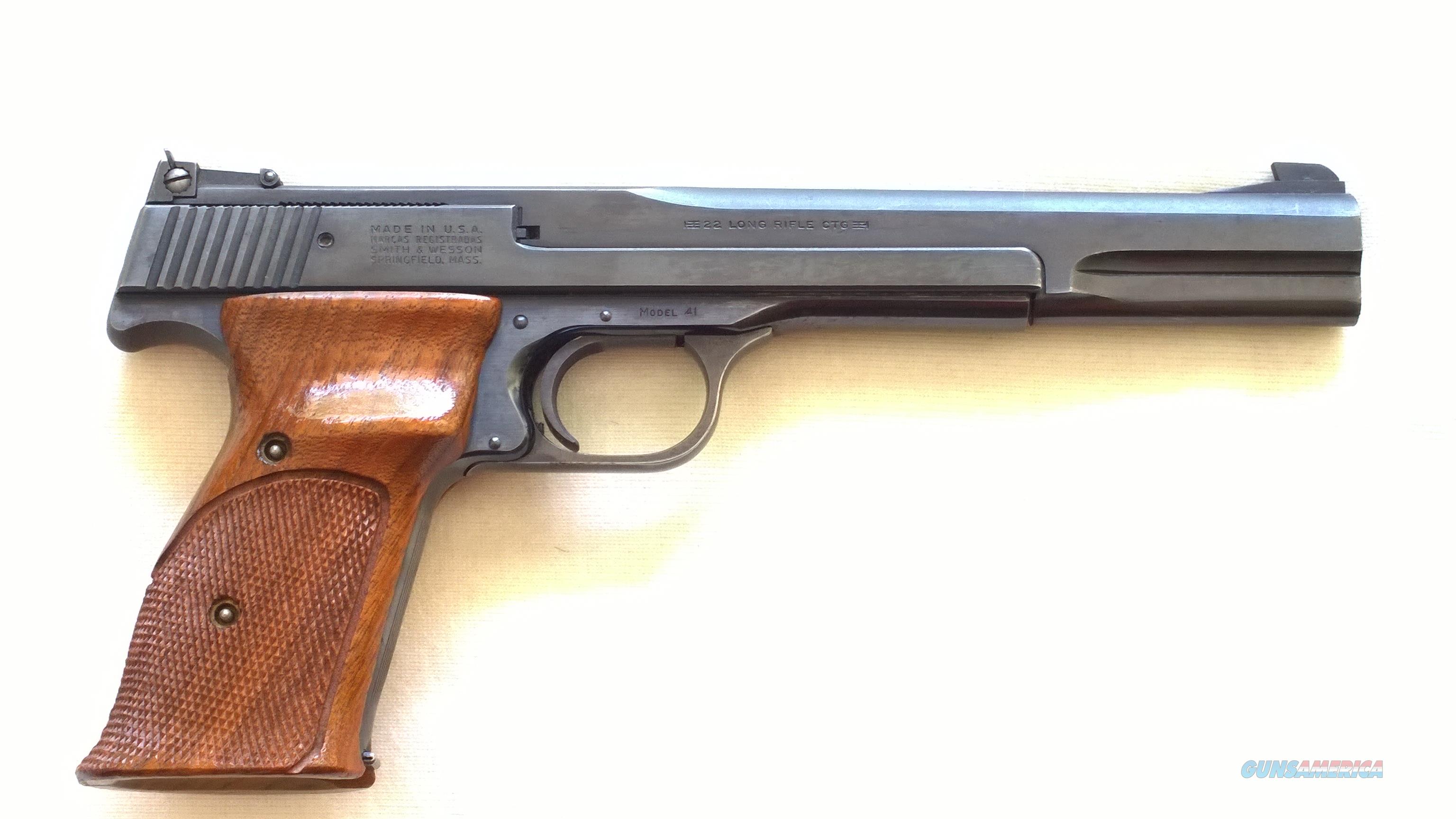 Smith And Wesson Model 41 22 Cal Pistol For Sale