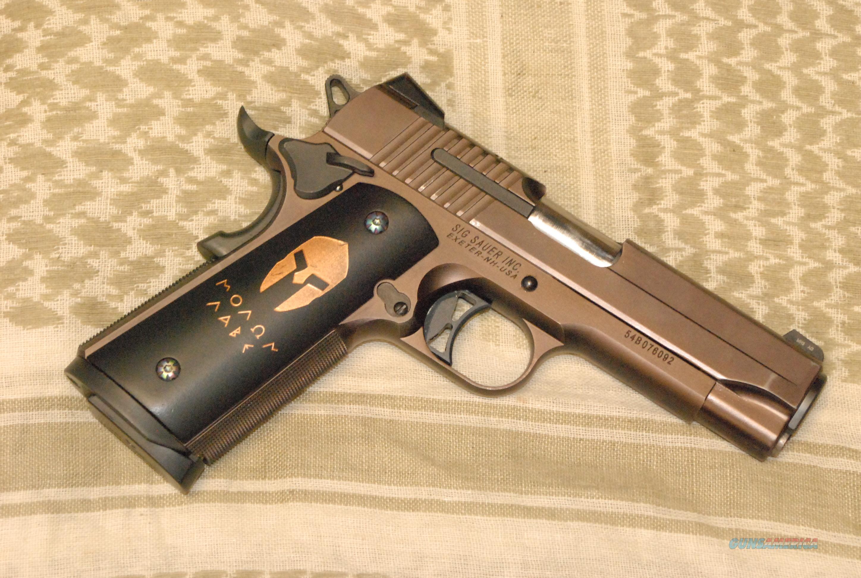 Sig Sauer 1911 Molon Labe Bronze For Sale