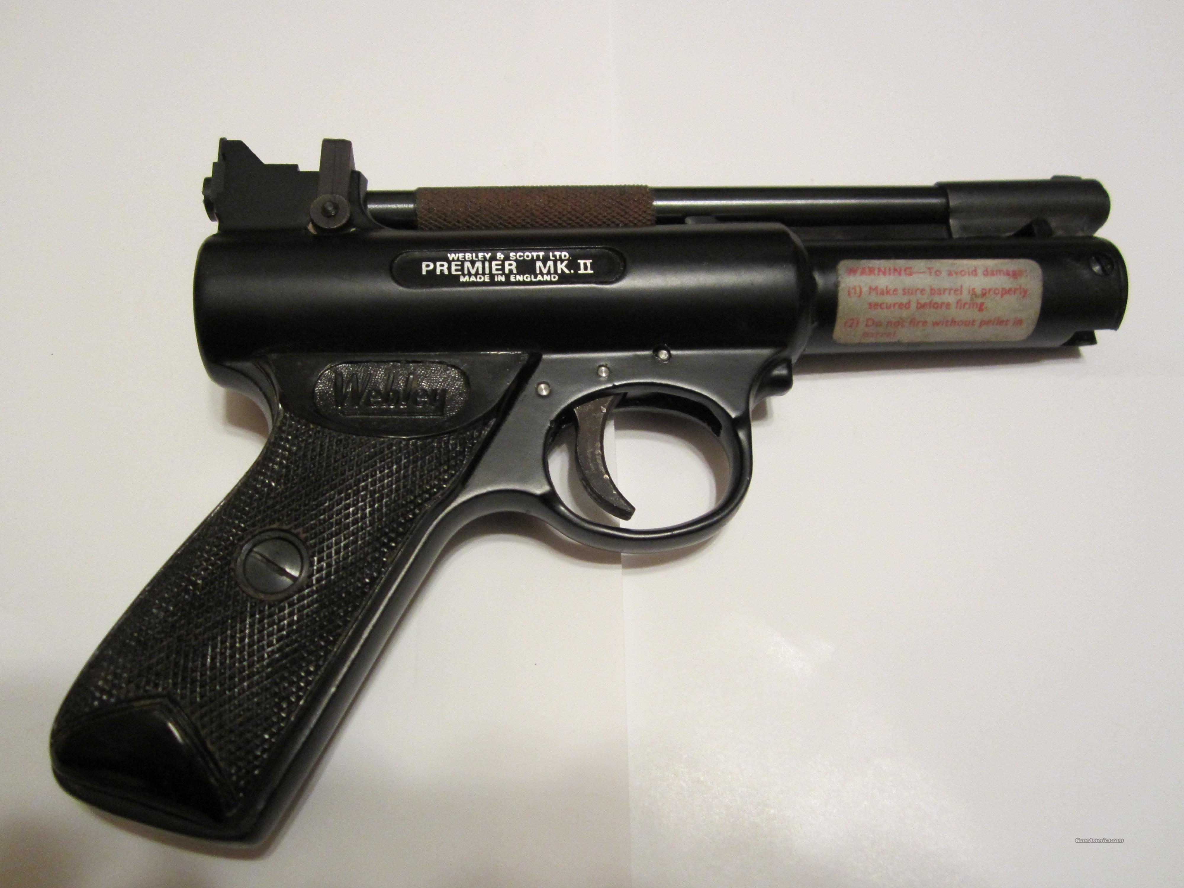 Webley Mark II Air  Pistol  177 Pellet  Gun for sale 