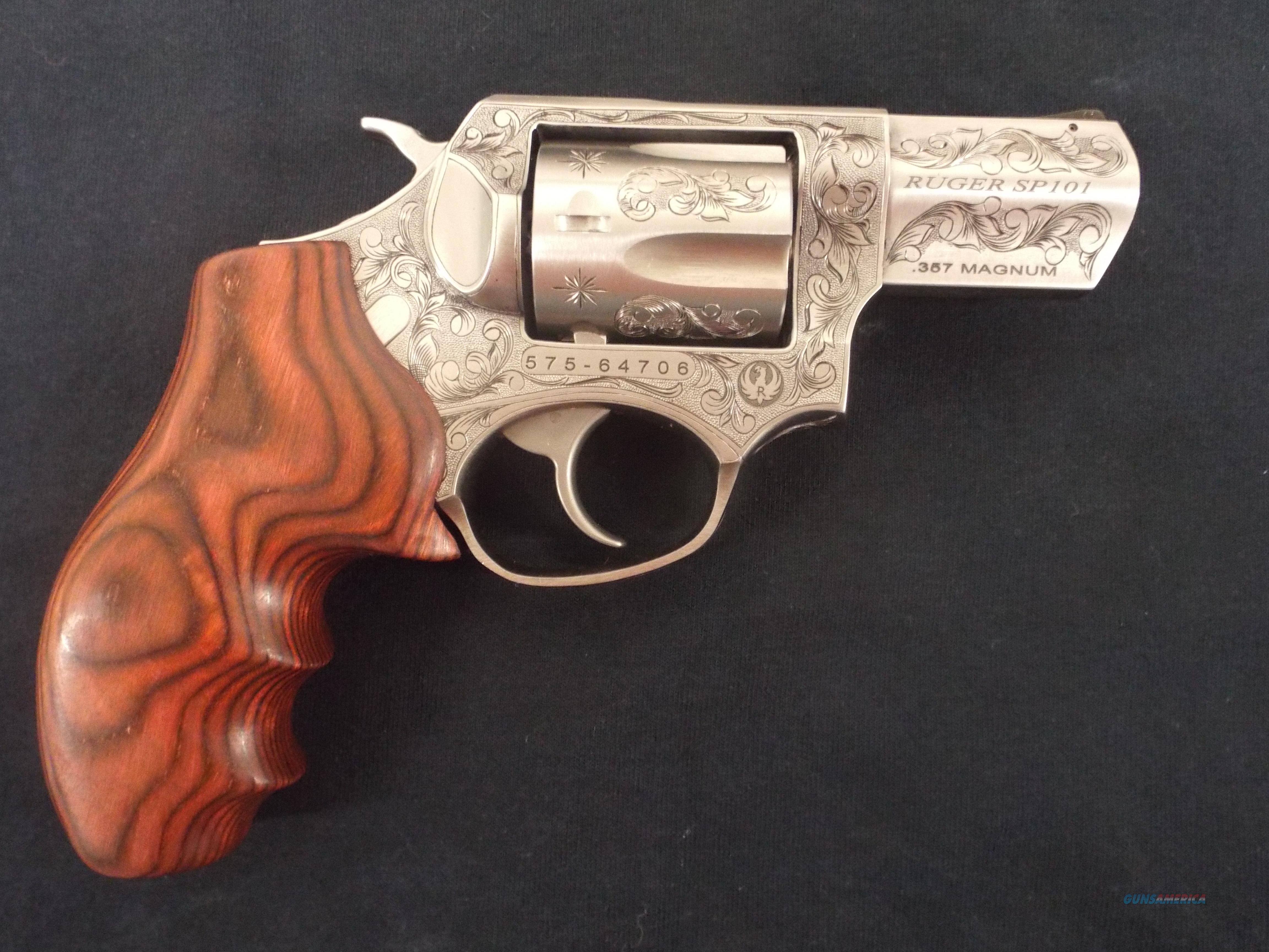 RUGER SP 101 357 MAGNUM FULL ENGRAVED BY RENOWN... for sale