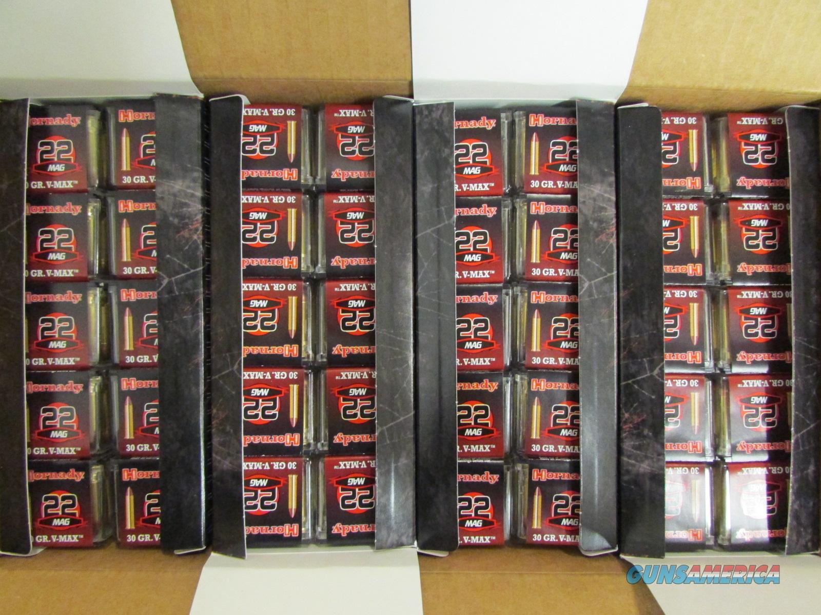 Hornady 22 Mag Ammo 30gr V-Max .22 wmr 2,000rds... for sale