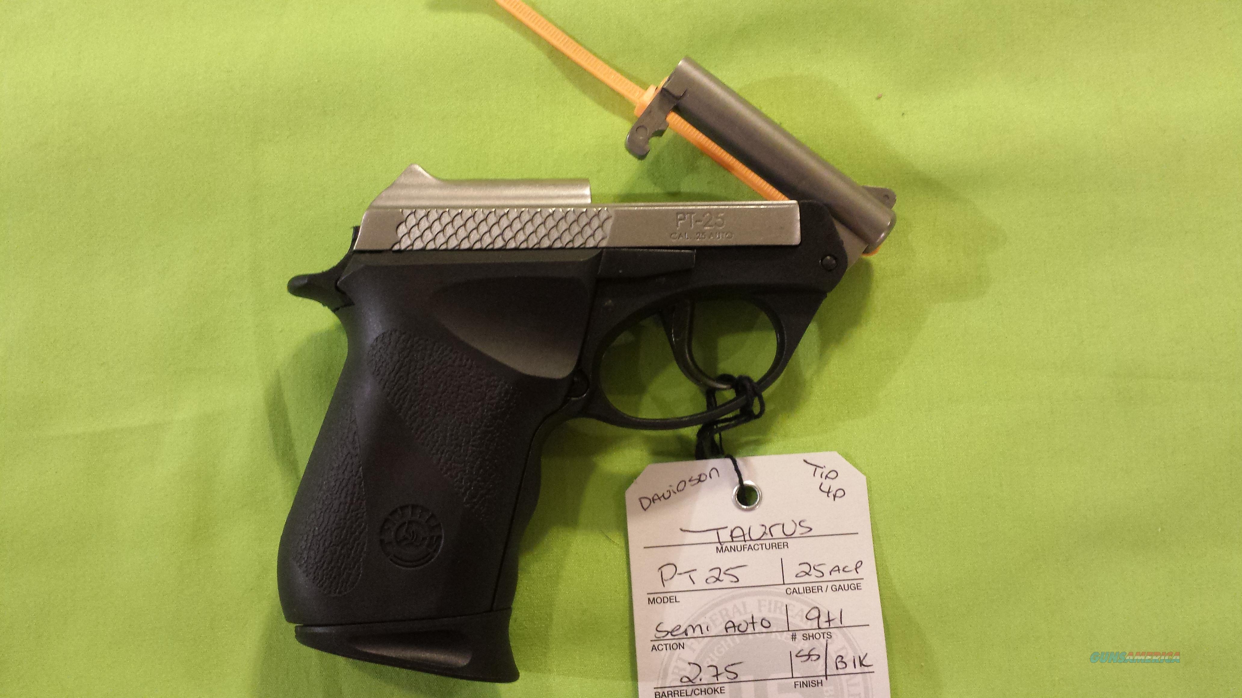 TAURUS PT25 PT 25 25ACP TWO TONE 9RD TIP UP BAR... for sale