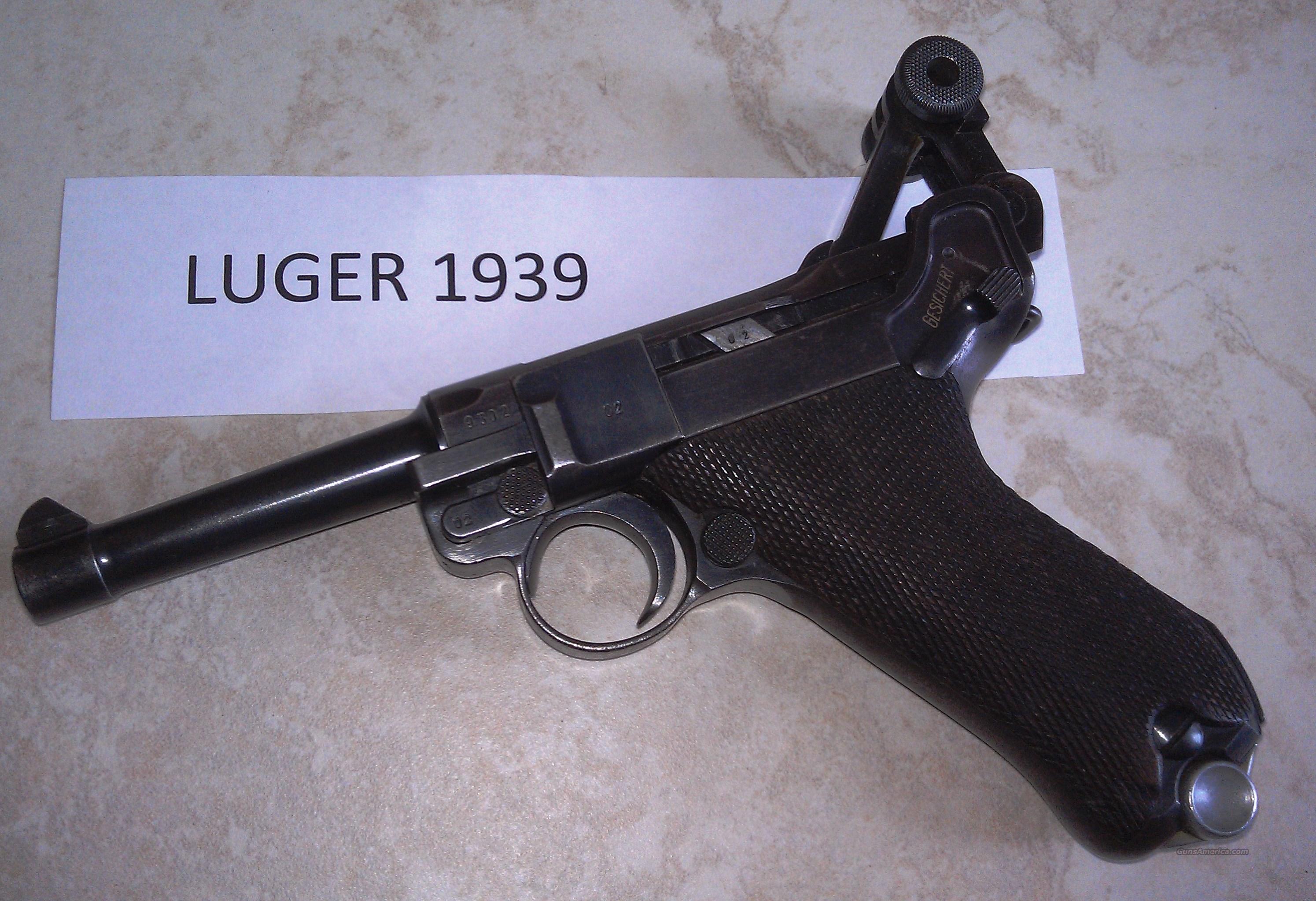 Ww2 German Luger Pistol 0757