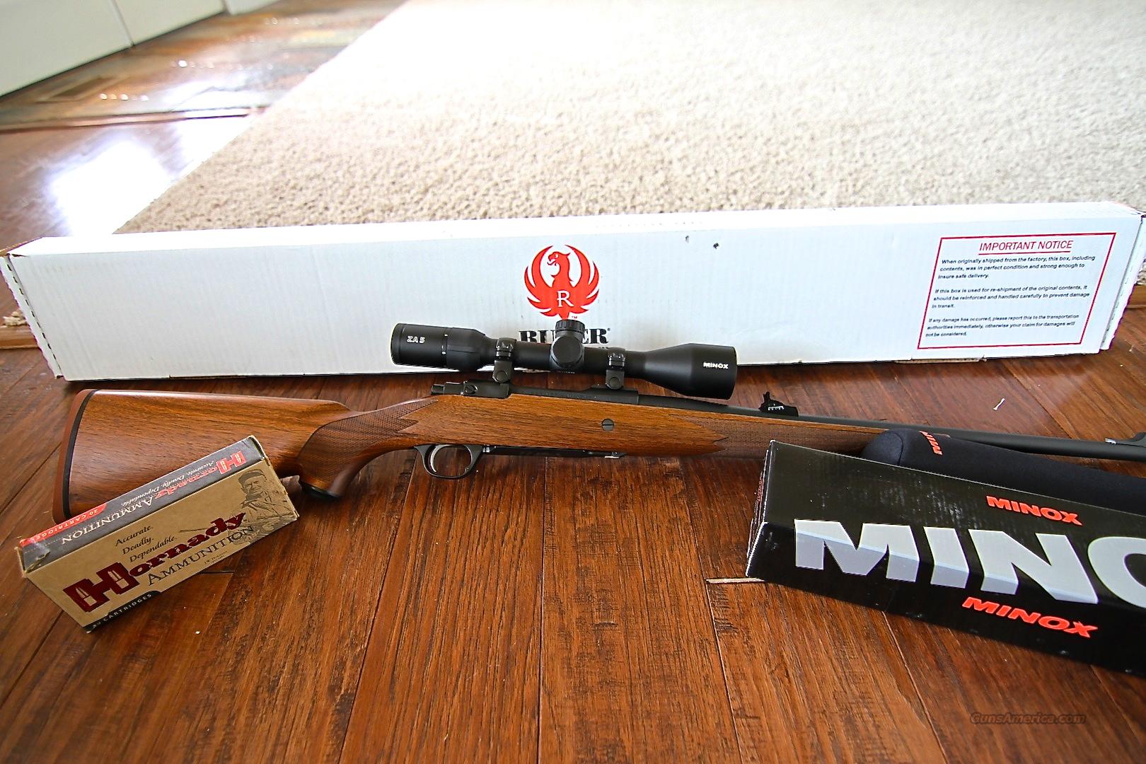 Ruger M77 Hawkeye 338 Rcm Left Handed With Min For Sale 5418