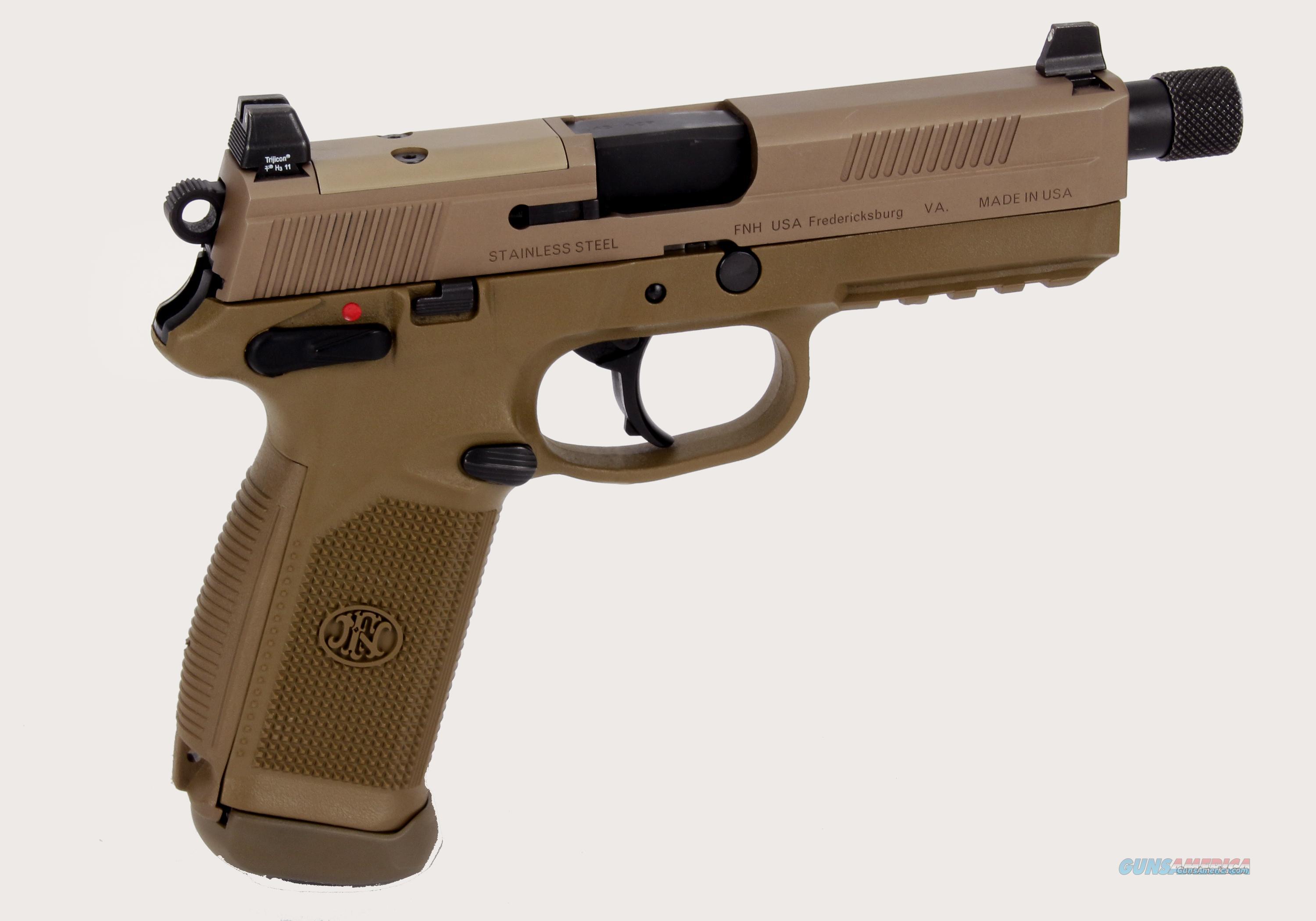 FNH FNX-45 TACTICAL .45ACP THREADED BARREL FDE for sale