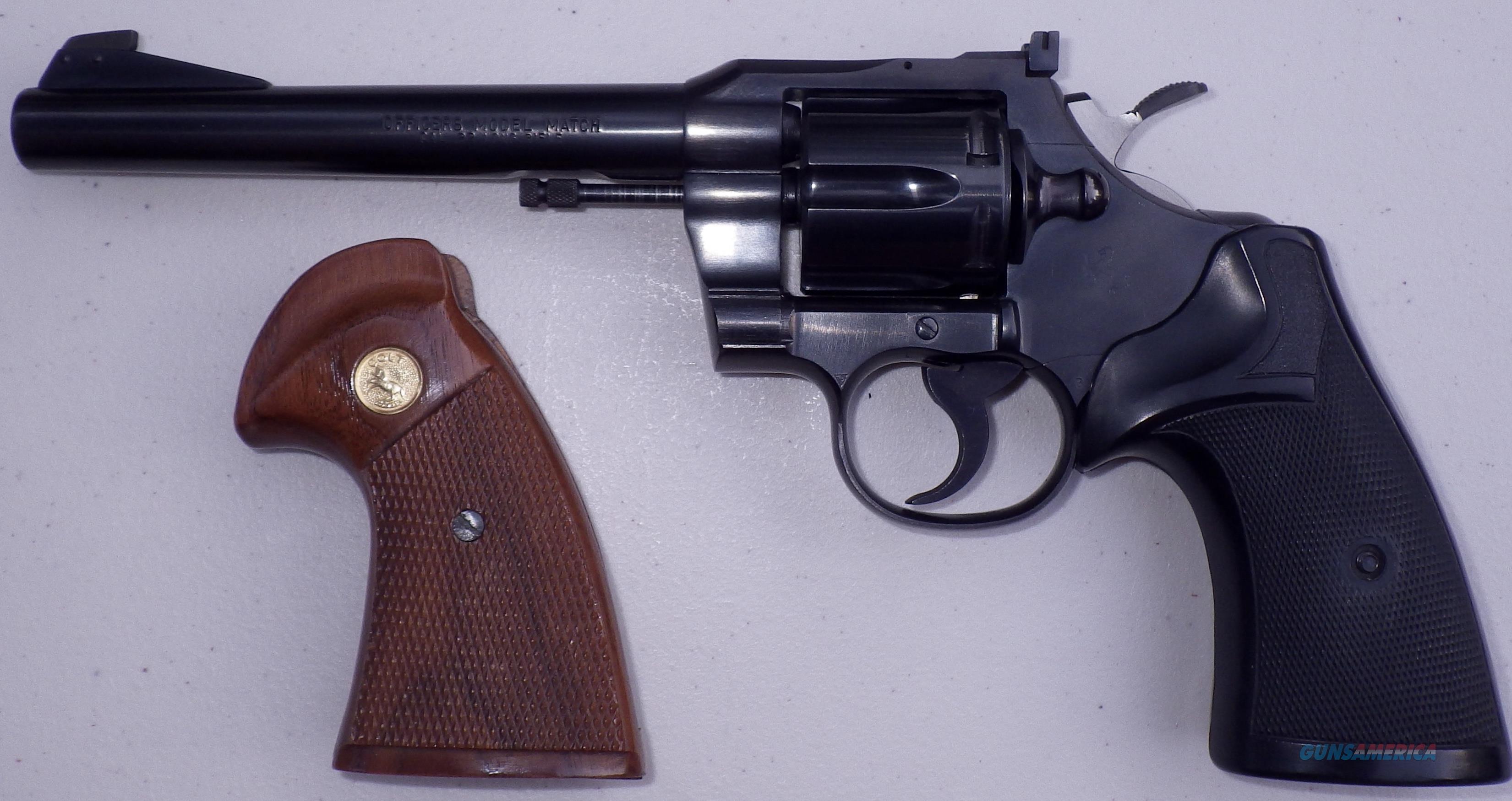 Colt Officers Model 22 Revolver Serial Numbers