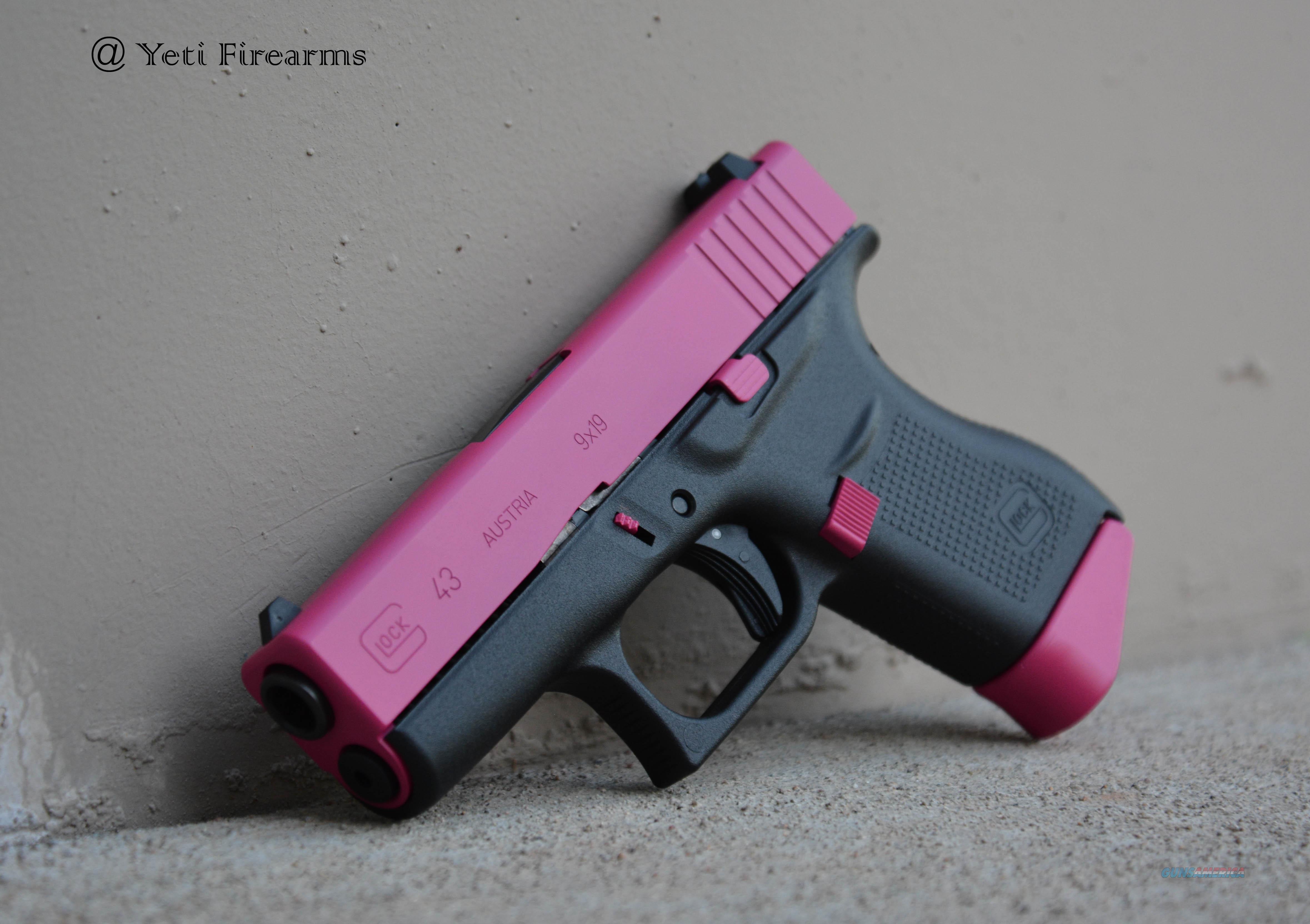 X-Werks Glock 43 Raspberry Pink 9mm NO CC Fee for sale