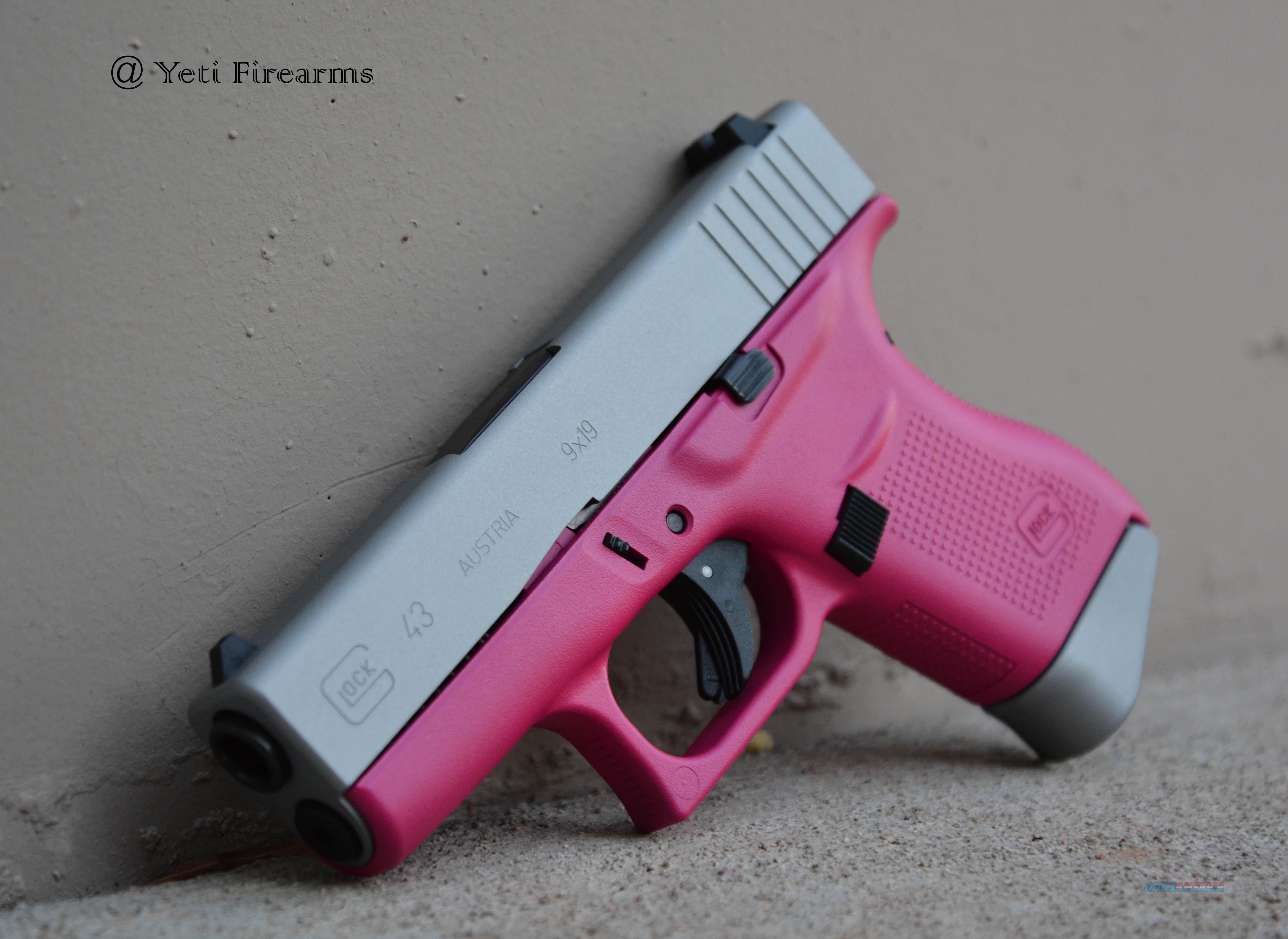 X-Werks Glock 43 9mm Raspberry Pink Satin Mag for sale