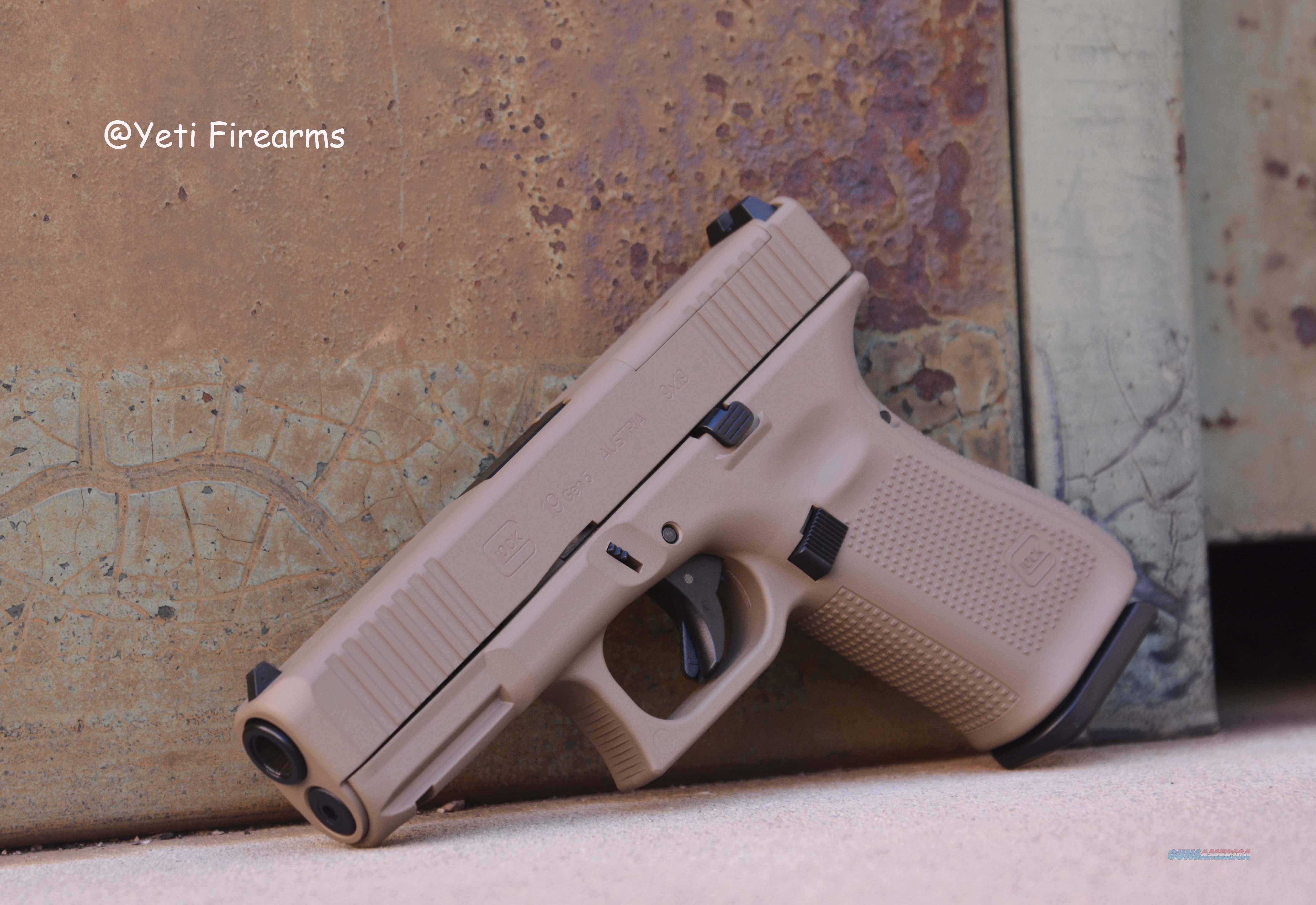 Glock 19 G5 MOS 9mm Magpul FDE Cerakote No CC F... For Sale