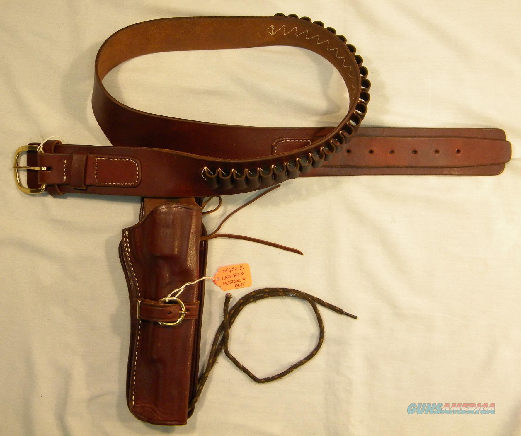  Triple  K  Brand  Drop Rig Cowboy Action Holster W for sale