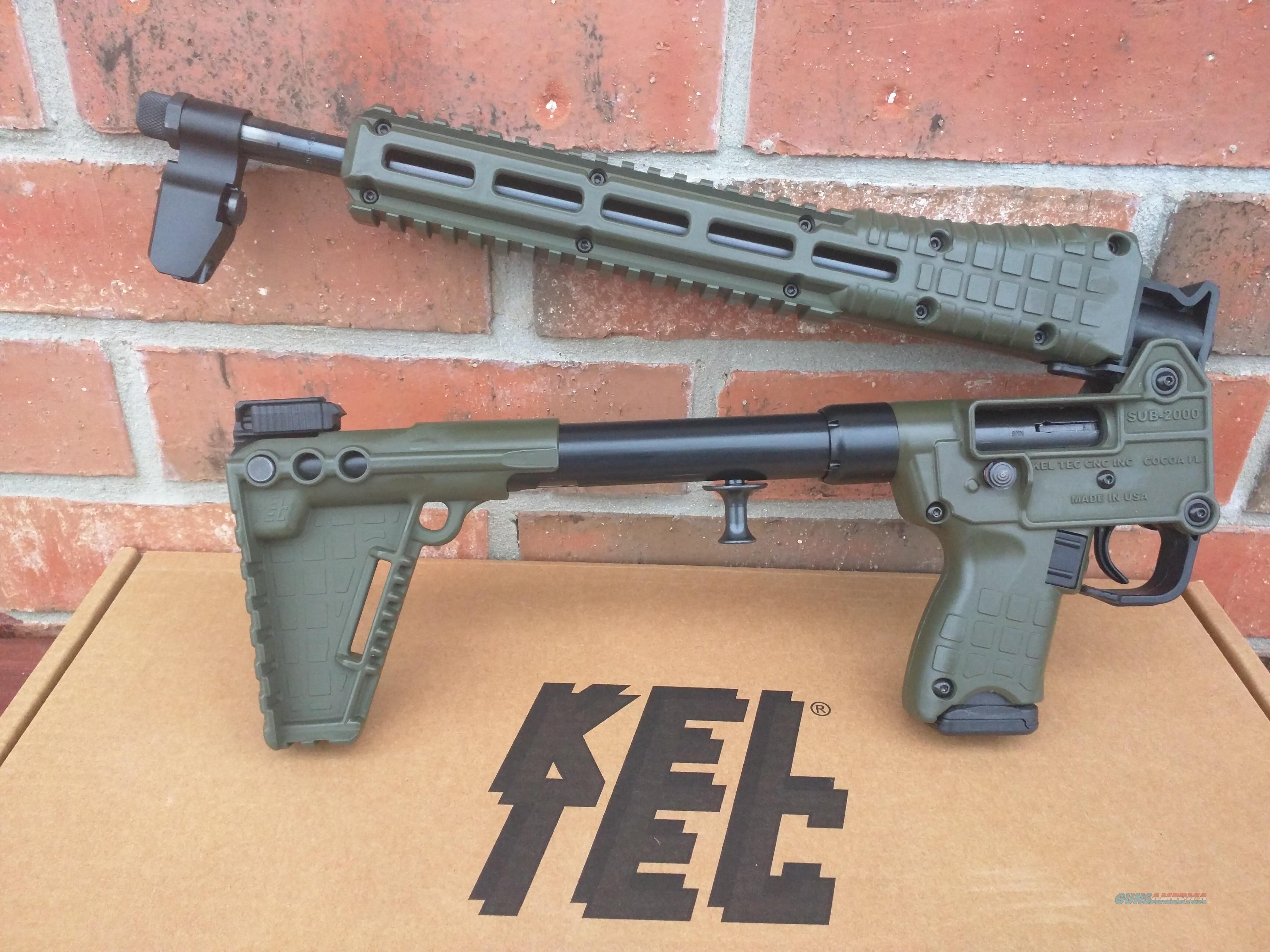 Keltec Kel Tec Sub 2000 Sub 2k Gen2 Green 9mm 1 For Sale