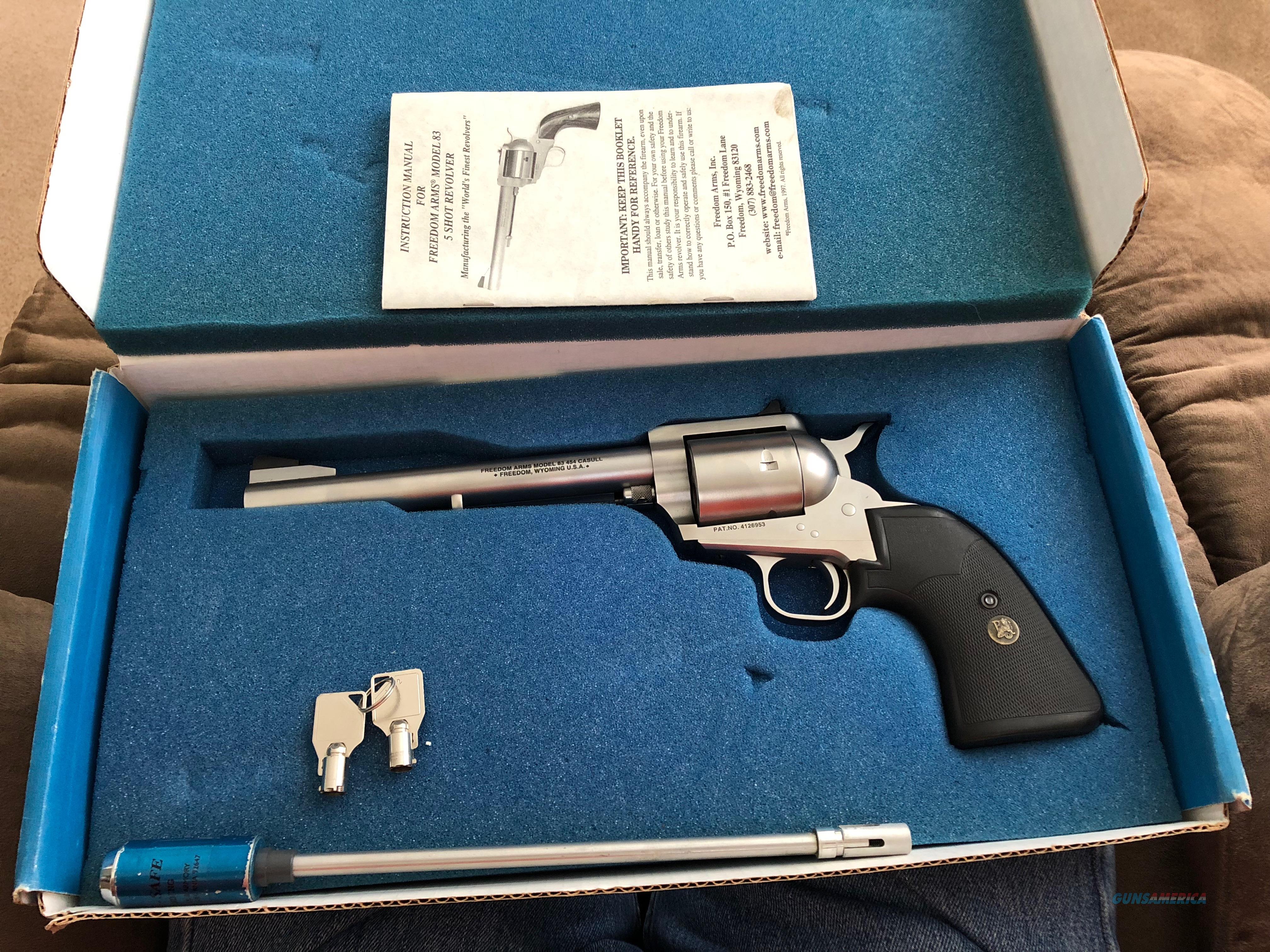 Freedom Arms Field Grade Model 83 454 Casull For Sale