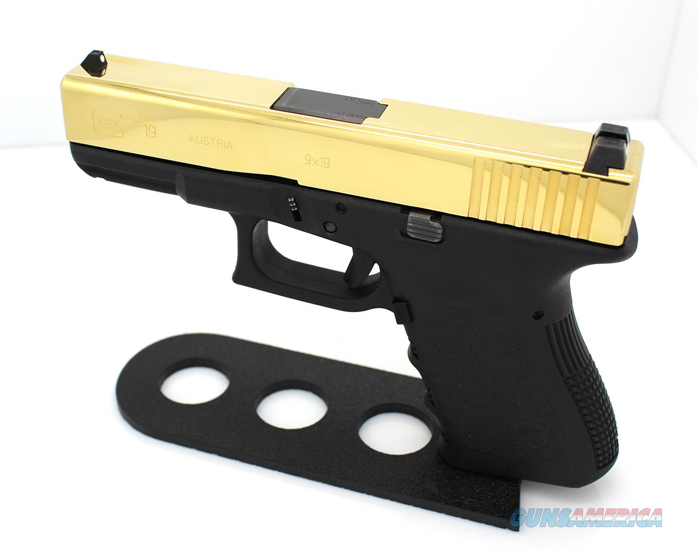 Glock 19 9mm 24k Gold Plated For Sale