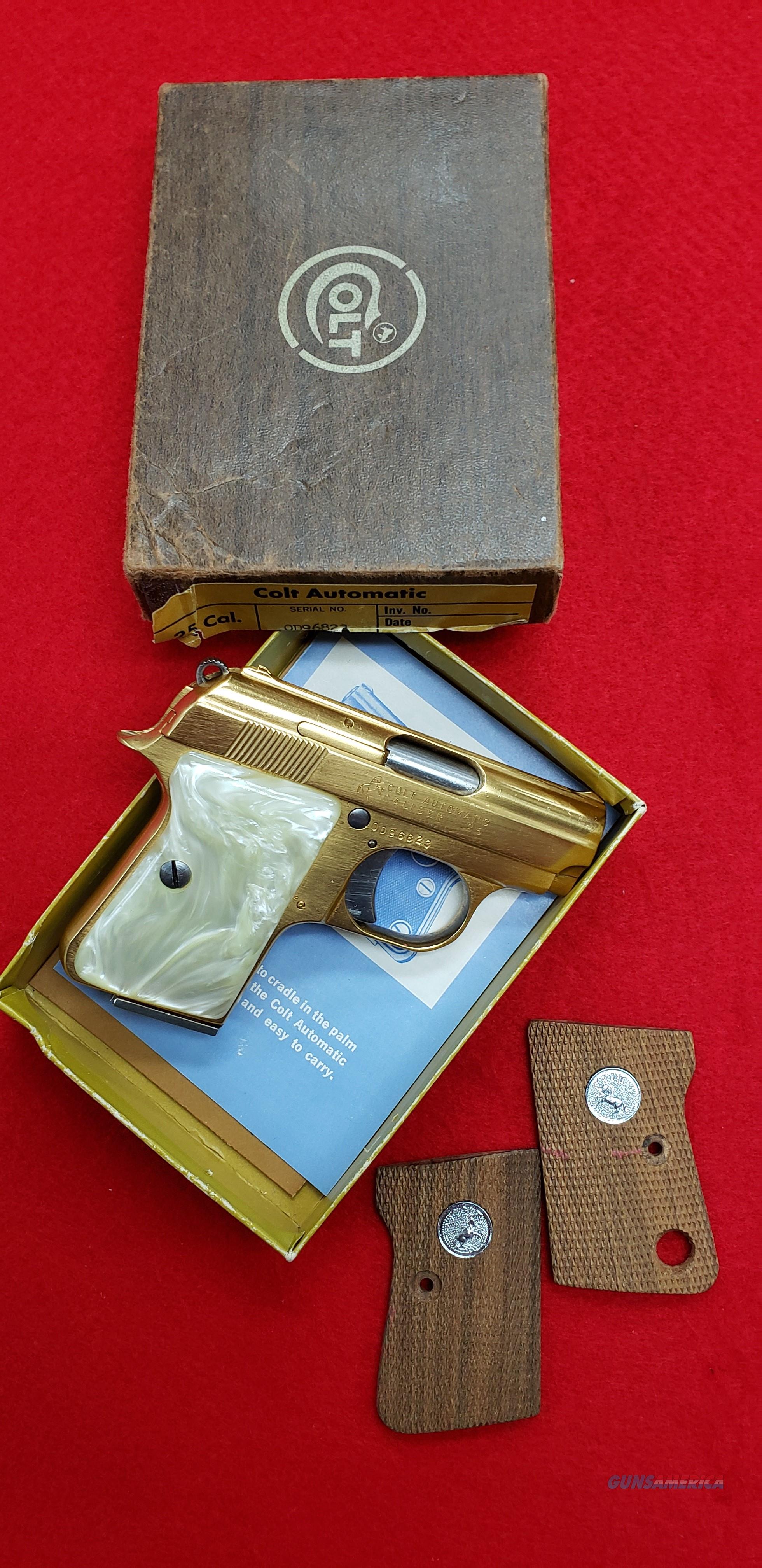 Colt Automatic .25 24 Karat Gold Plated (1973) for sale