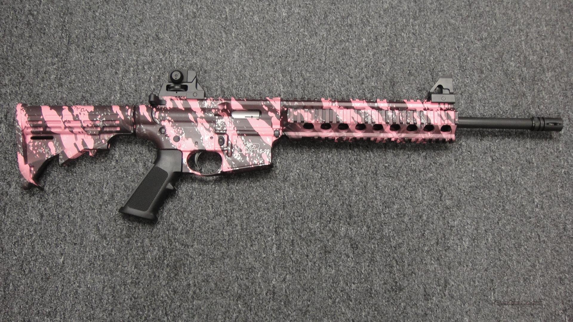 Smith and Wesson M&P 15-22 Pink Camo for sale