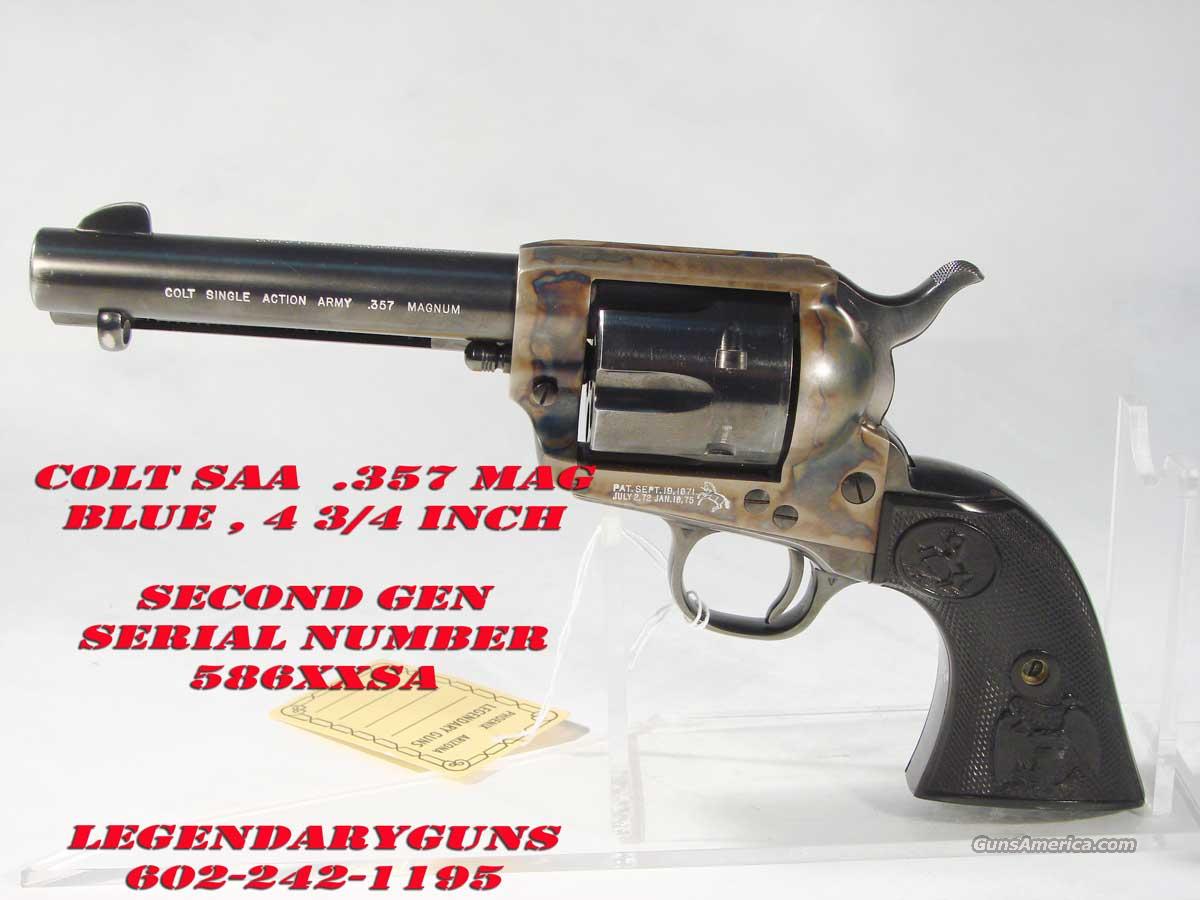 colt saa 2nd generation serial numbers