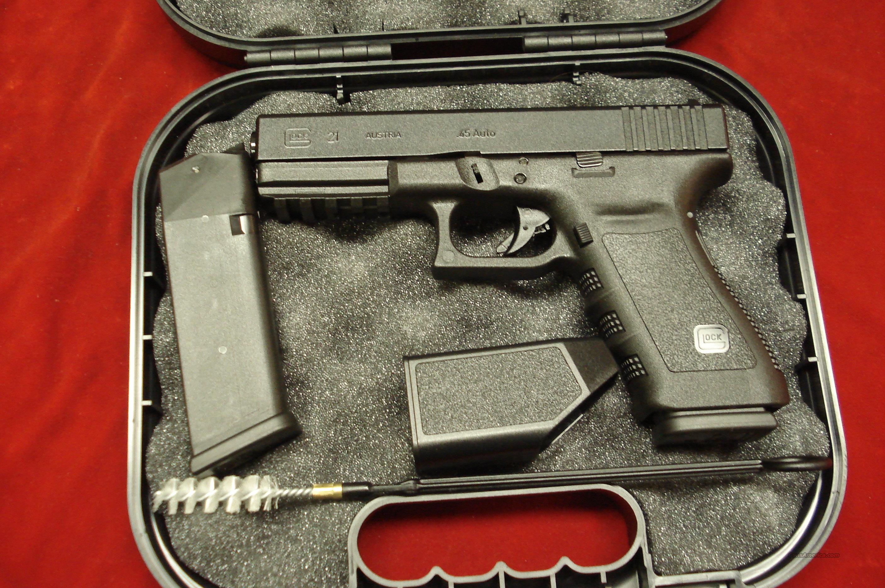 GLOCK MODEL 21SF (SLIM FRAME) 45ACP 1913 RAIL L... for sale