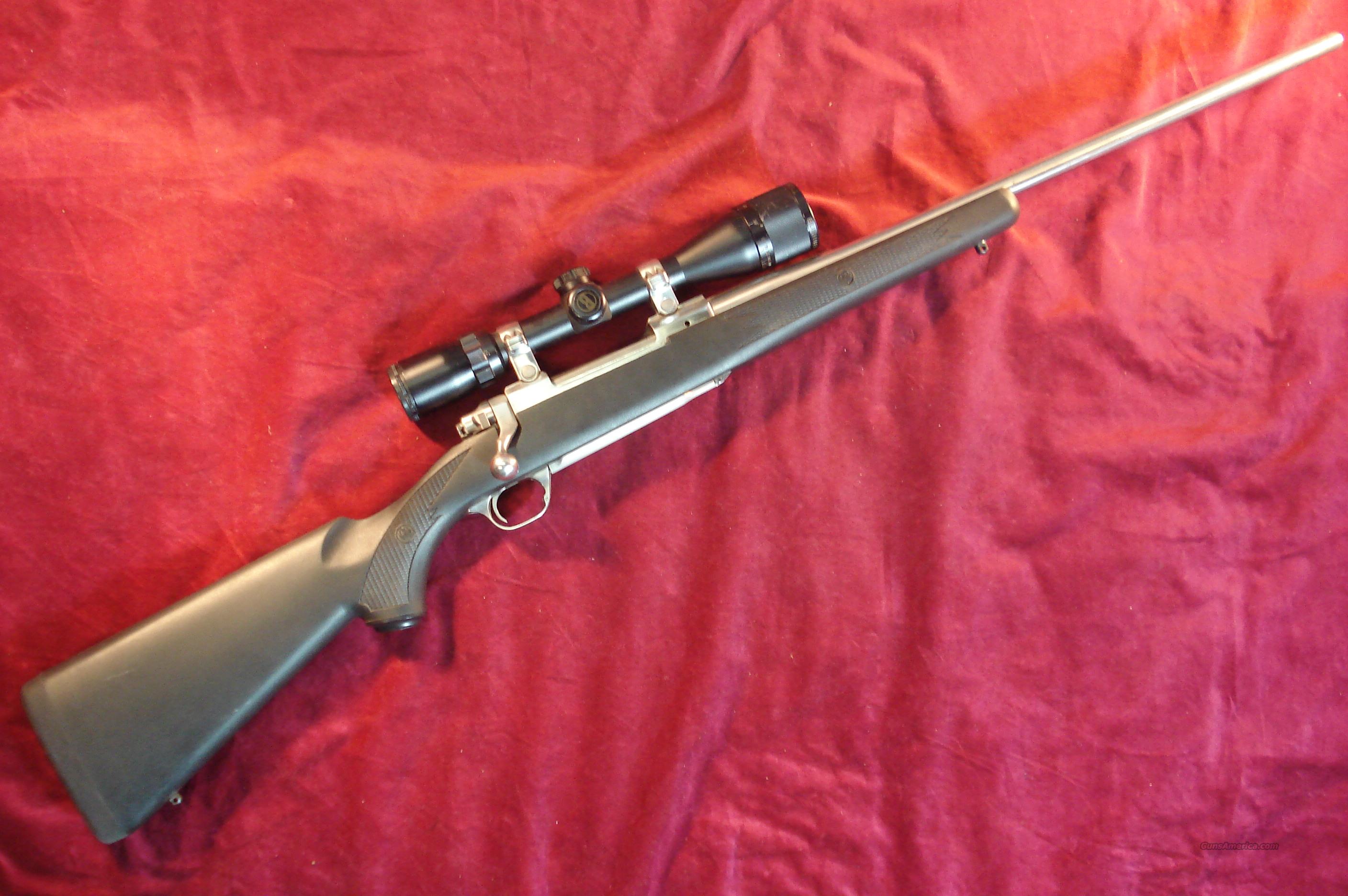 RUGER M77 STAINLESS SYNTHETIC 30-06 W/ 4X12 SC... for sale