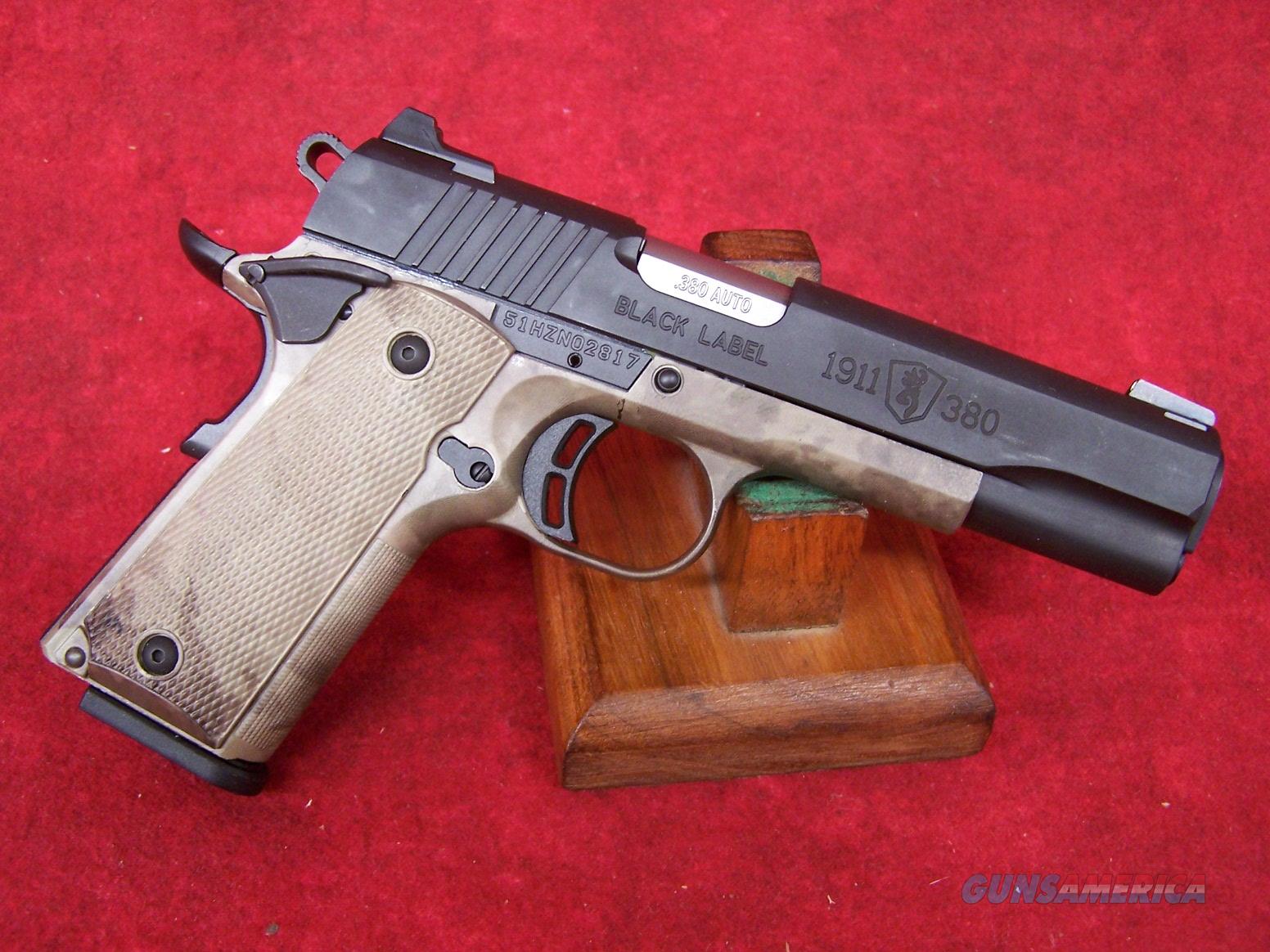 Browning 1911-380 Black Label Pro Speed ATACS. for sale