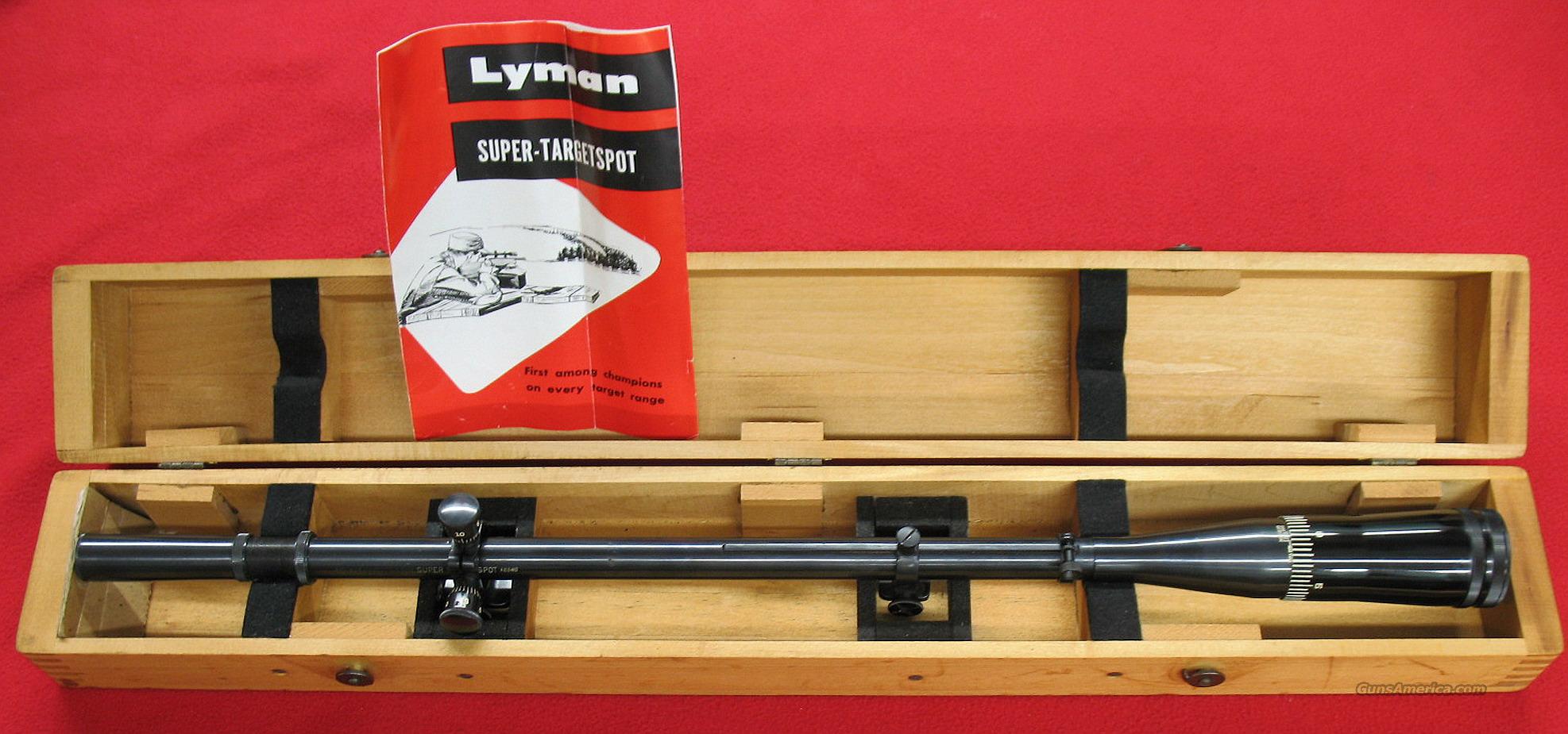 lyman super targetspot scope serial numbers